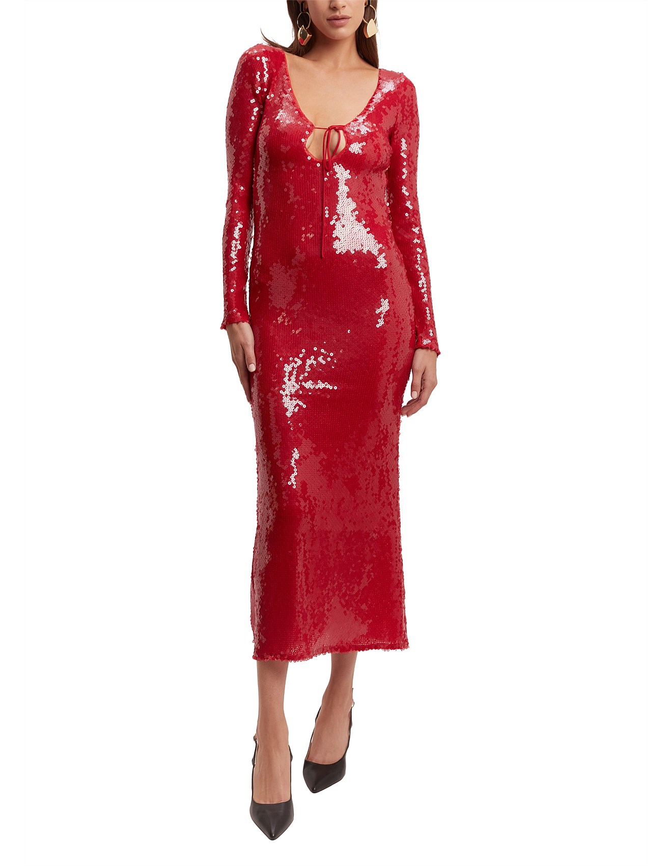 Bardot Verona Sequin Maxi Dress David Jones