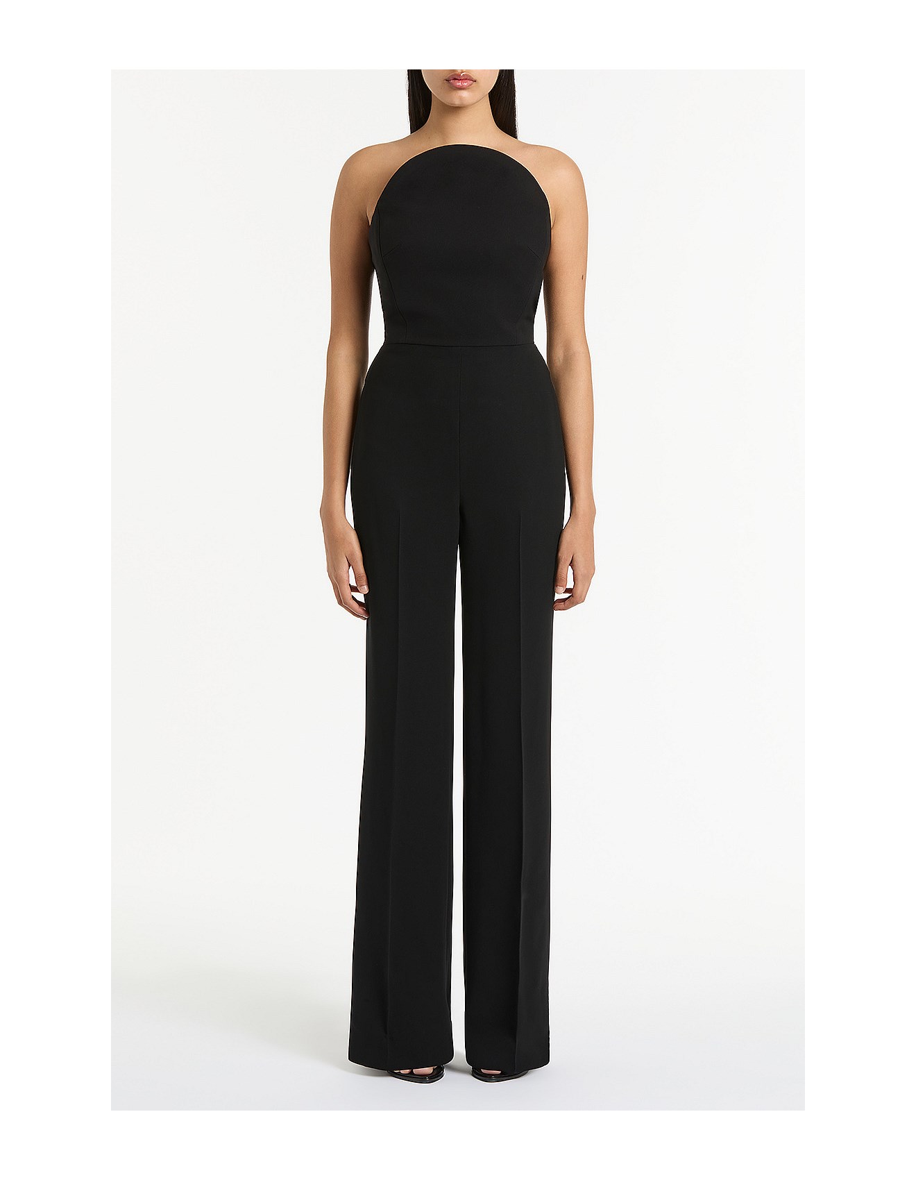 Carla Zampatti Black Crepe Curve Jumpsuit David Jones