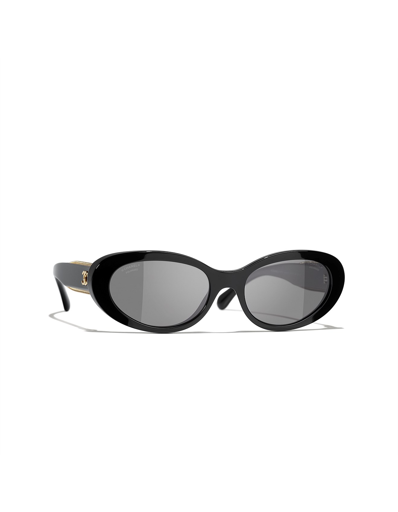 Chanel Cat Eye Black Polar Black Female Sunglass David Jones