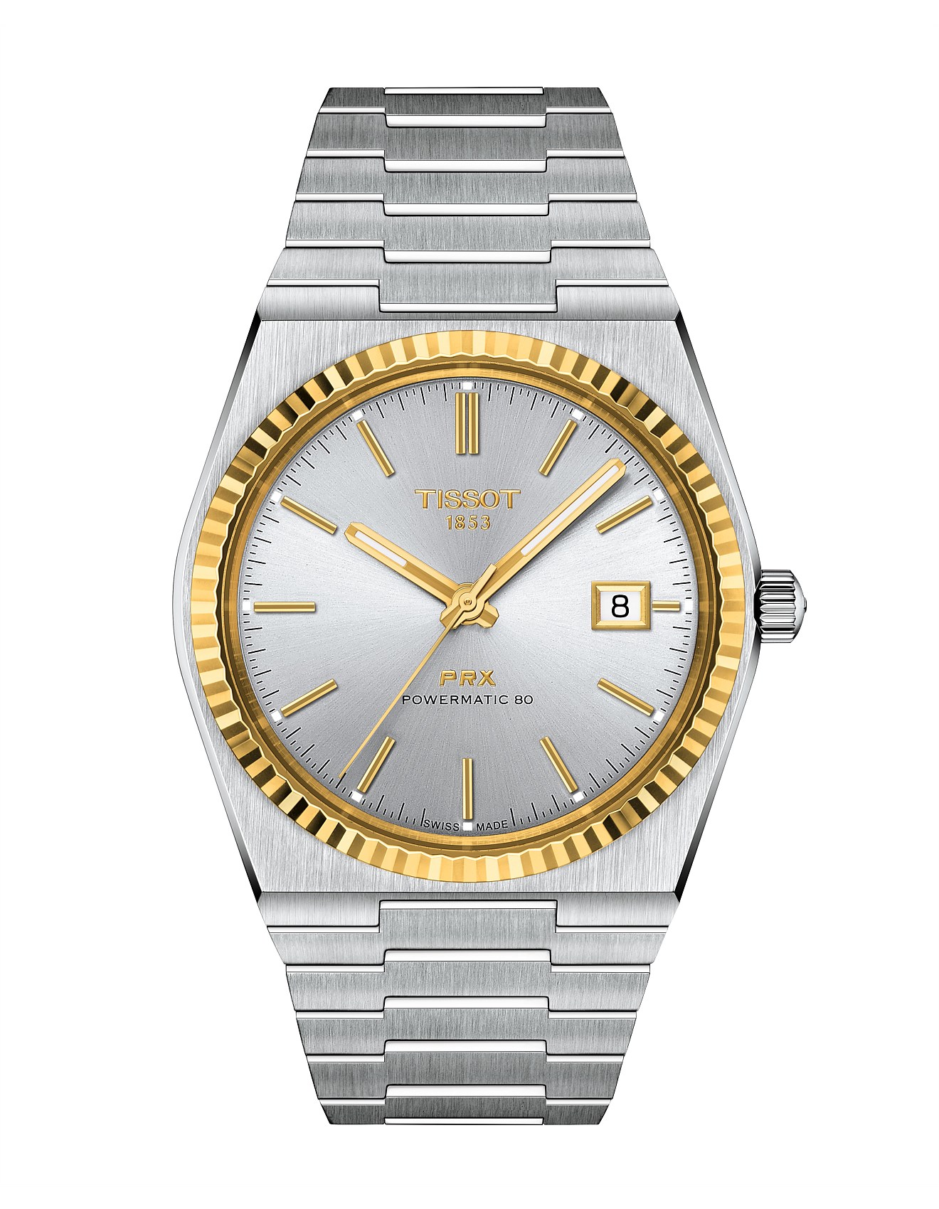 tissot prx powermatic 80 gold bezel
