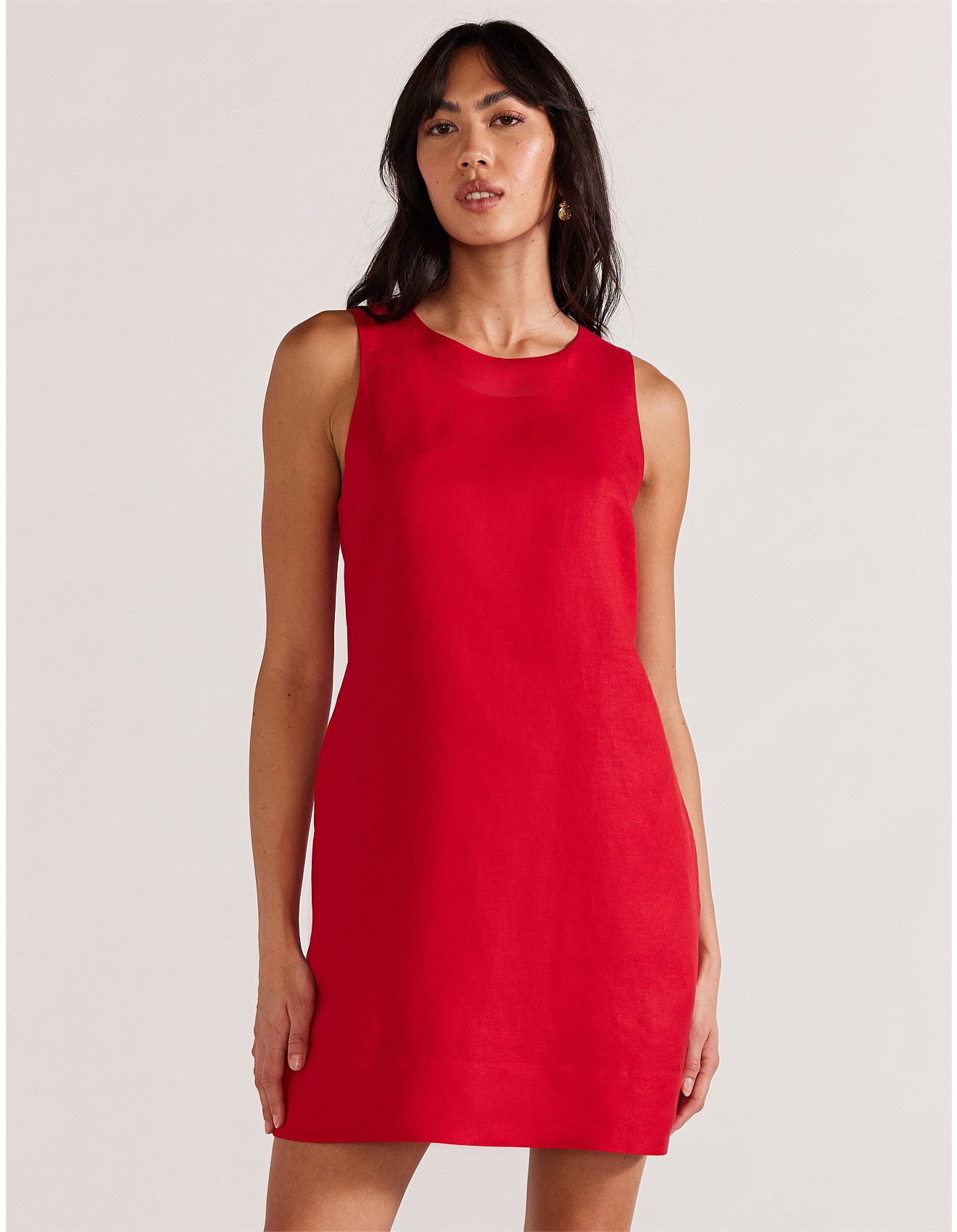 Staple the Label Valencia Shift Dress With Open Back and Bow