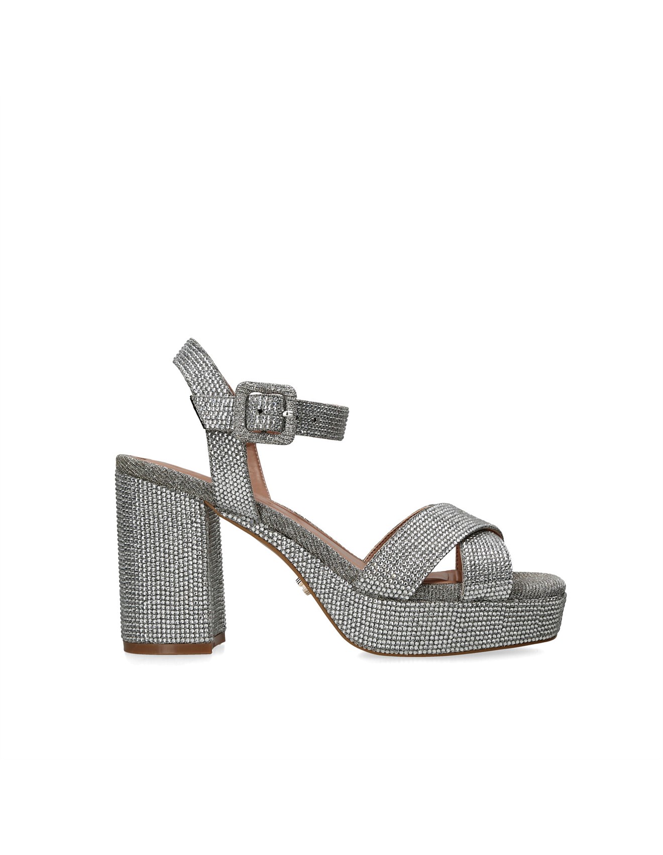 Carvela Serafina Jewel 90 Gold Sandals David Jones