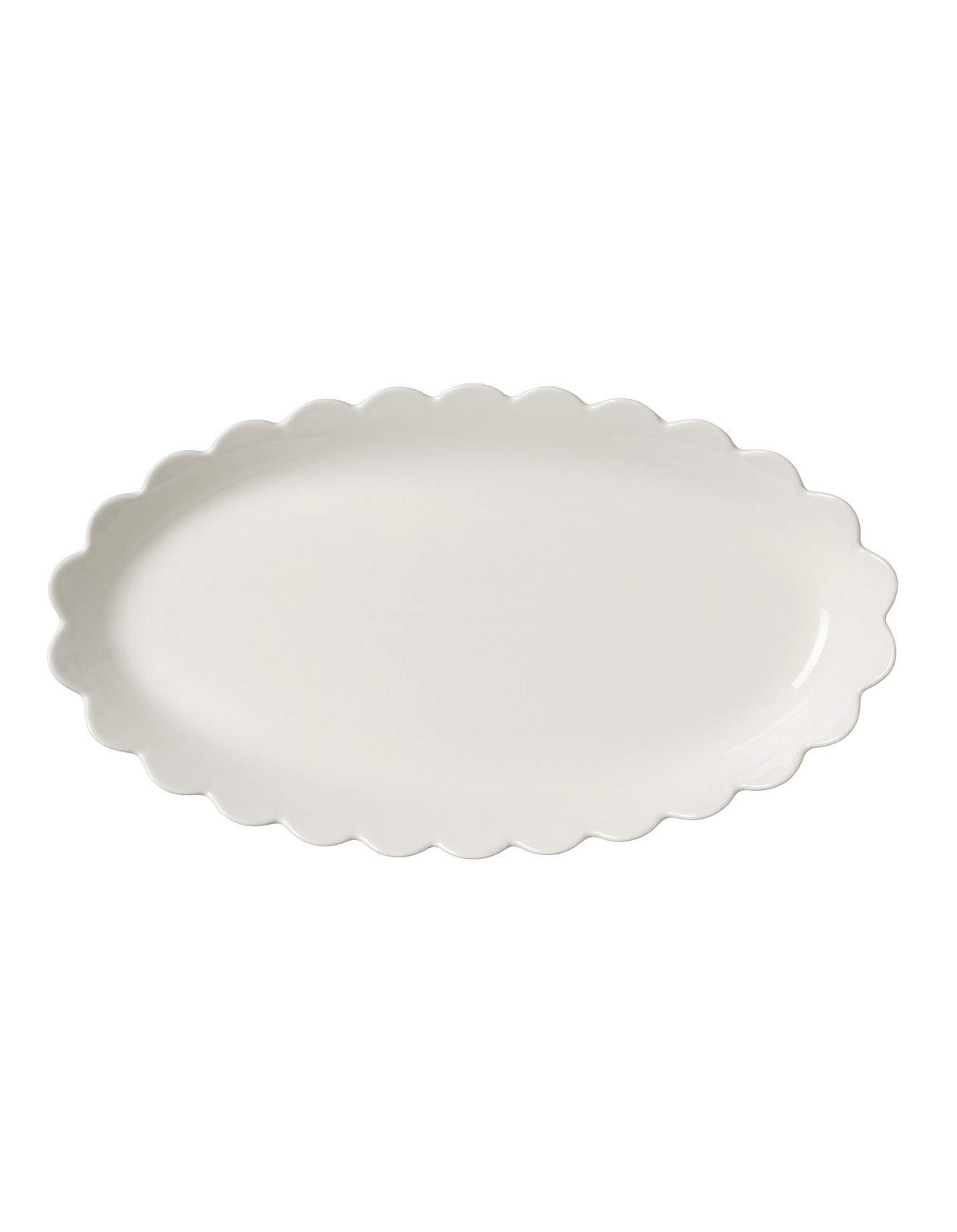 In the Roundhouse Scallop Platter White David Jones