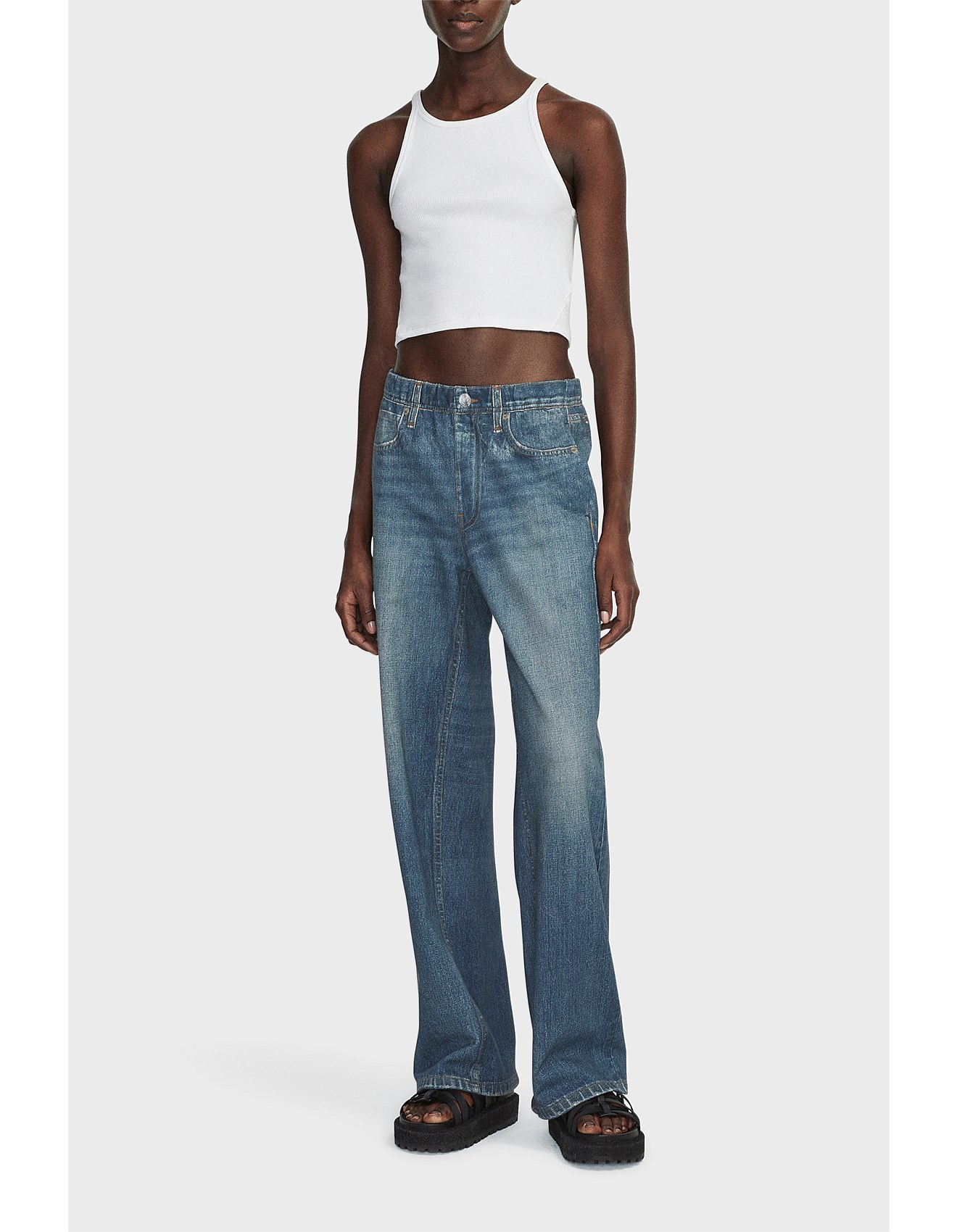 Rag Bone Miramar Wide Leg Jean David Jones