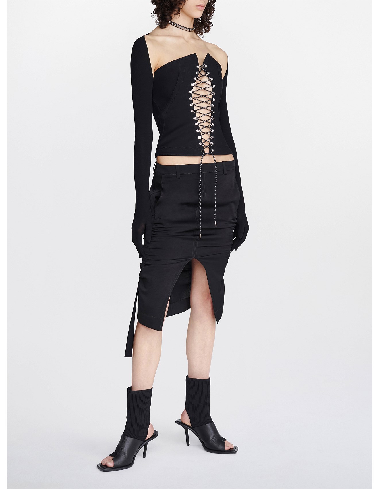 Dion Lee Cinch Midi Skirt David Jones