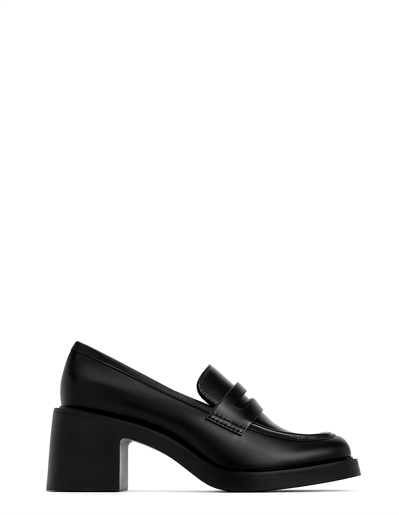 Charles Keith Women's Heeled Loafer Shoe David Jones