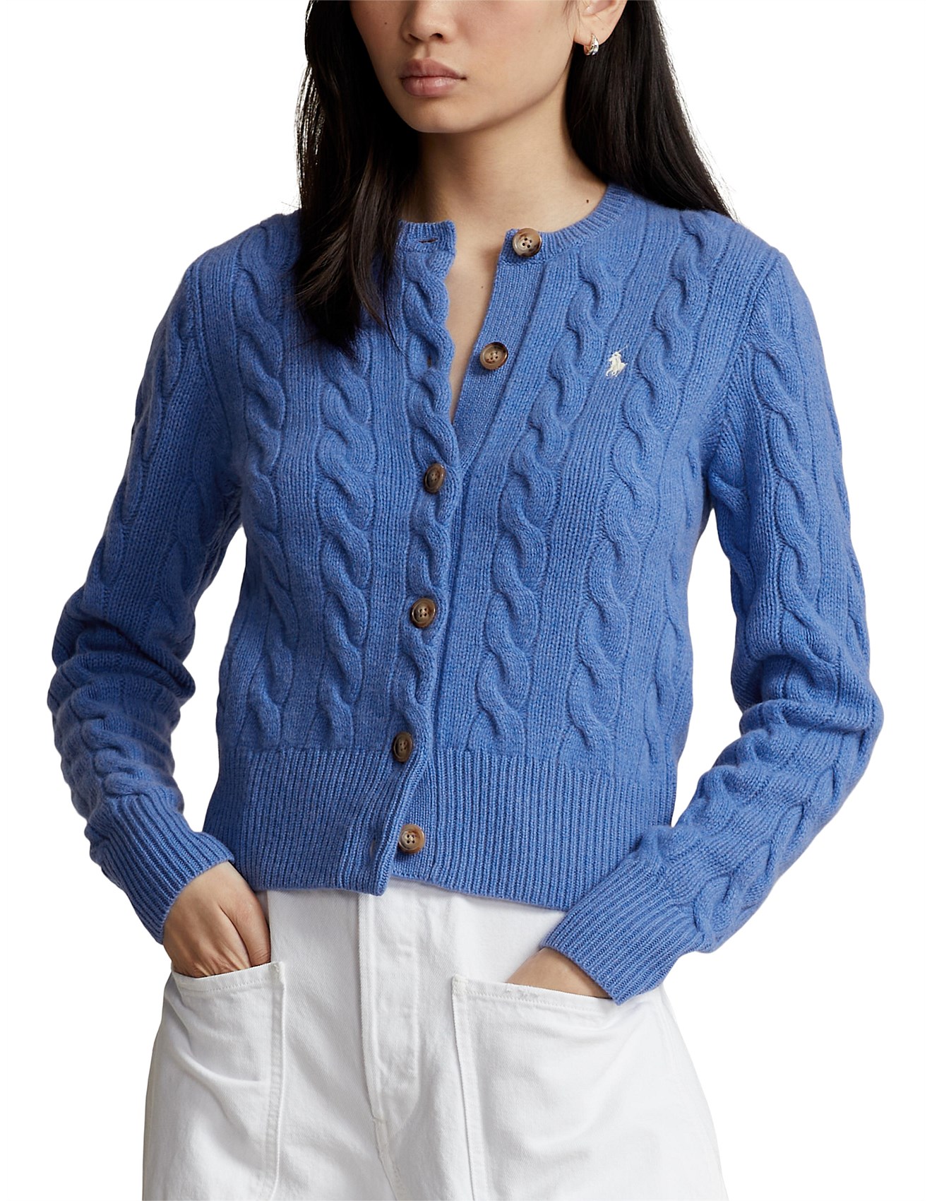 Cashmere Cardigan Blue Button Sweater Cashmere Cardigan Ralph