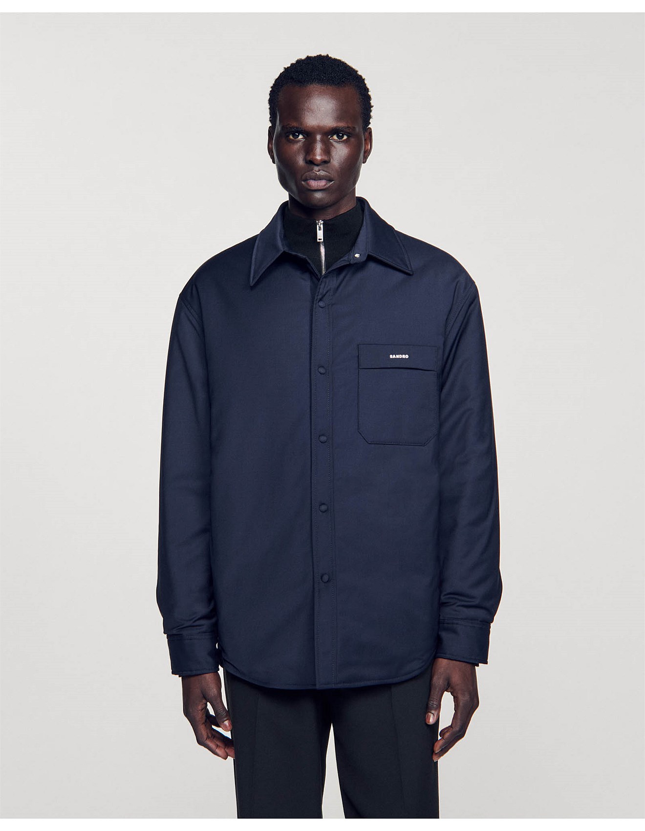 Sandro Paris Surchemise Fabio Woven Jacket David Jones