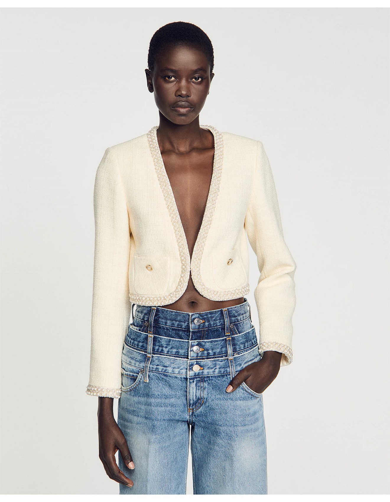 Sandro Paris Vayene Suit Blazer David Jones