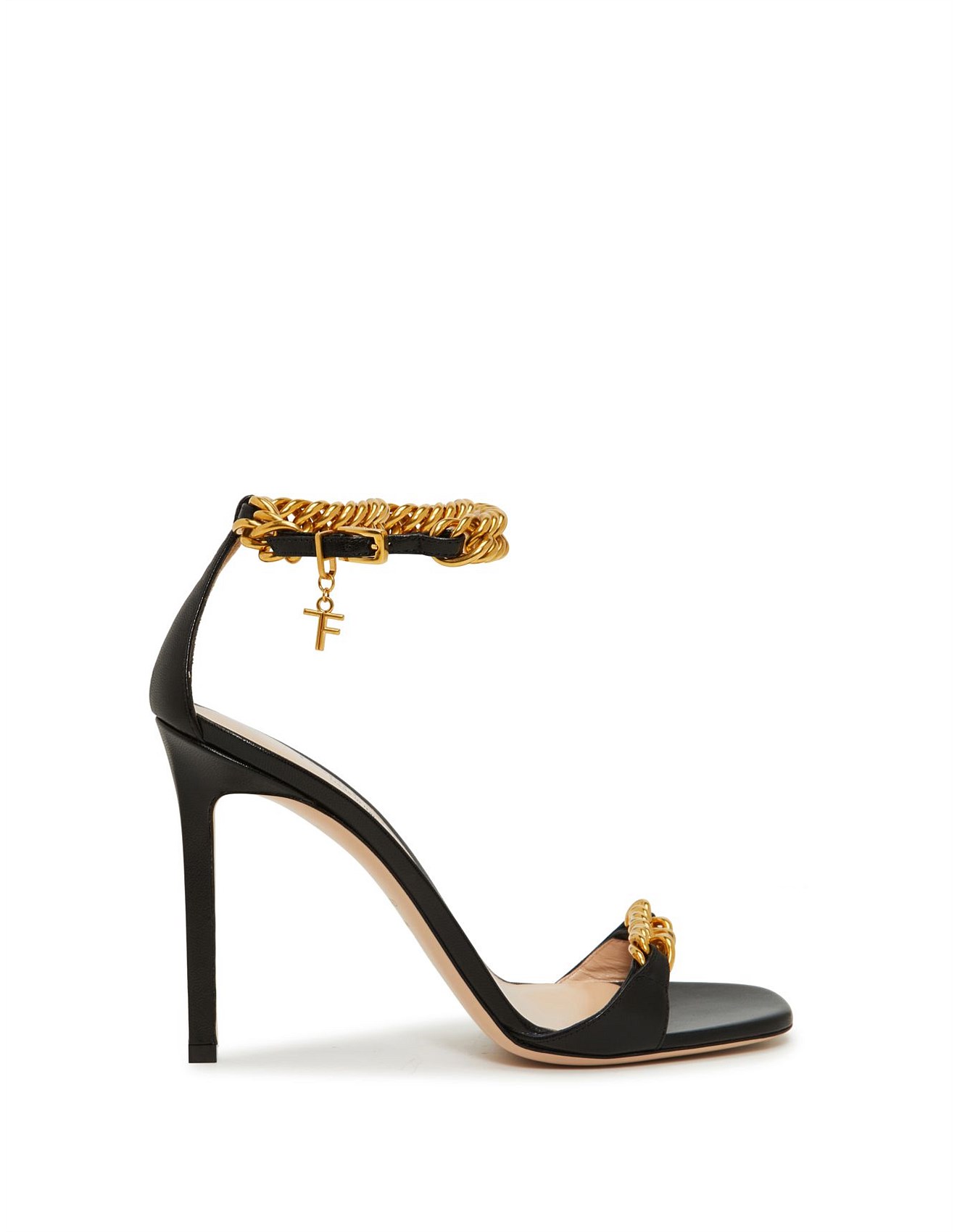Tom Ford Silver Chain Strap Sandal David Jones