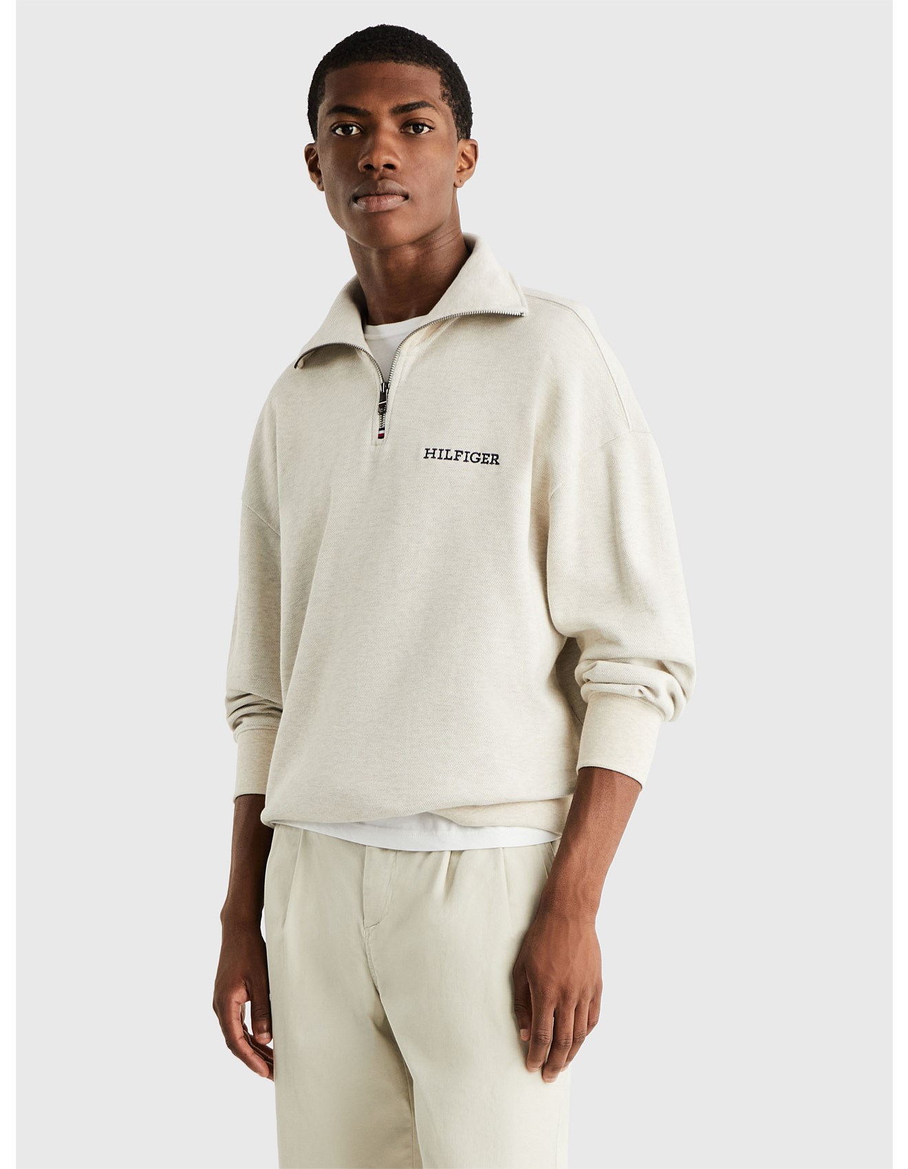 Zip Hoodie White Tommy Hilfiger Pullover Zip Tommy Hilfiger Men's