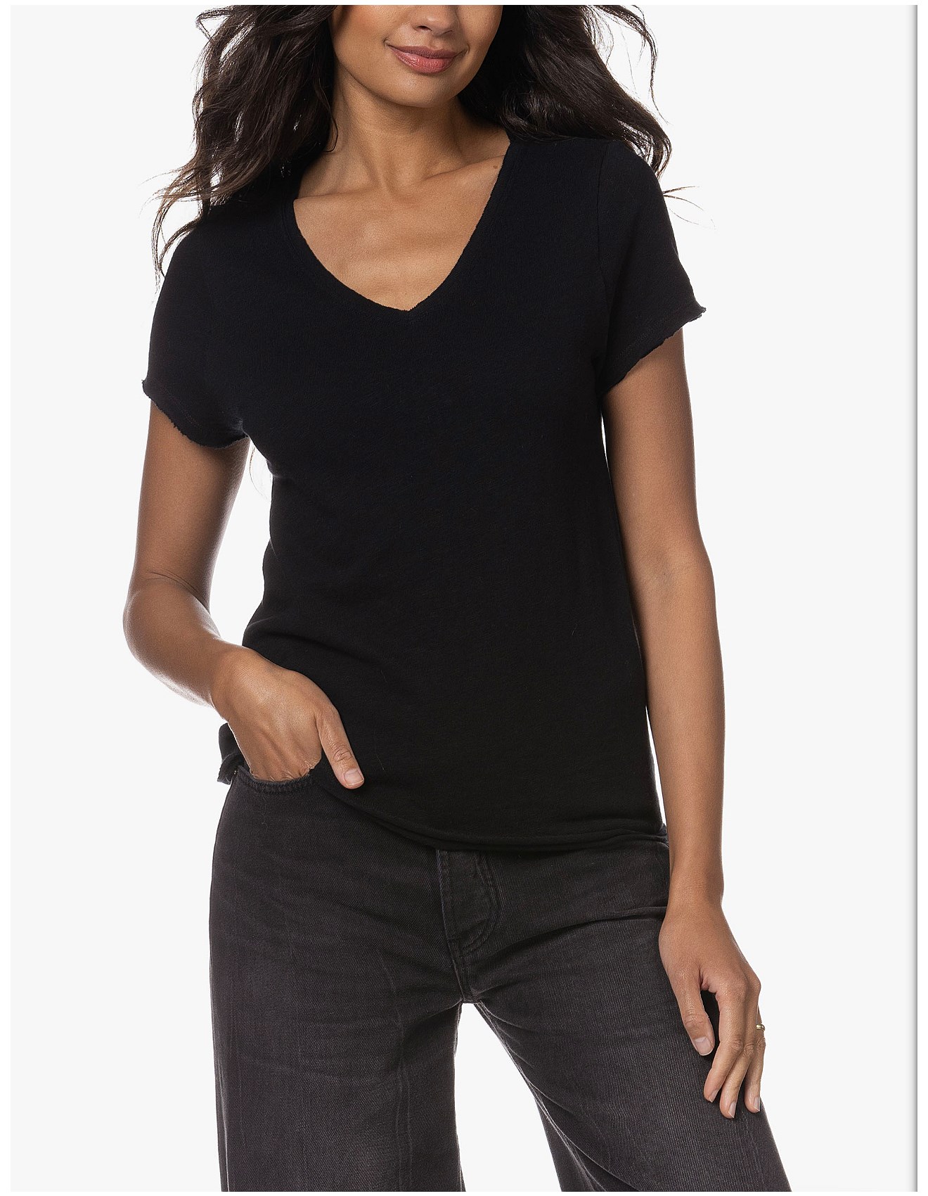 American Vintage Sonoma V Neck T-shirt David Jones