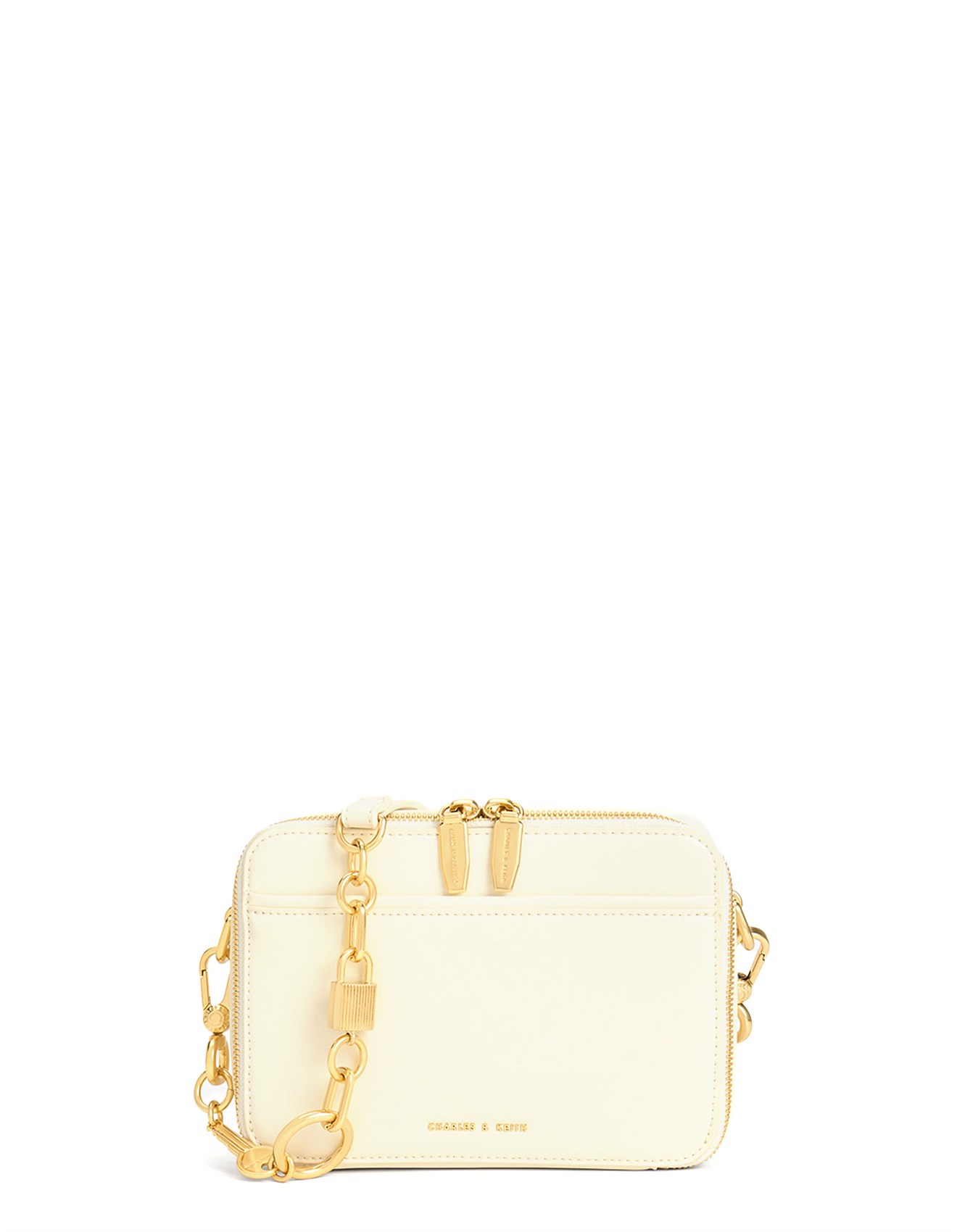 Charles Keith Lock Key Chain Crossbody Bag David Jones