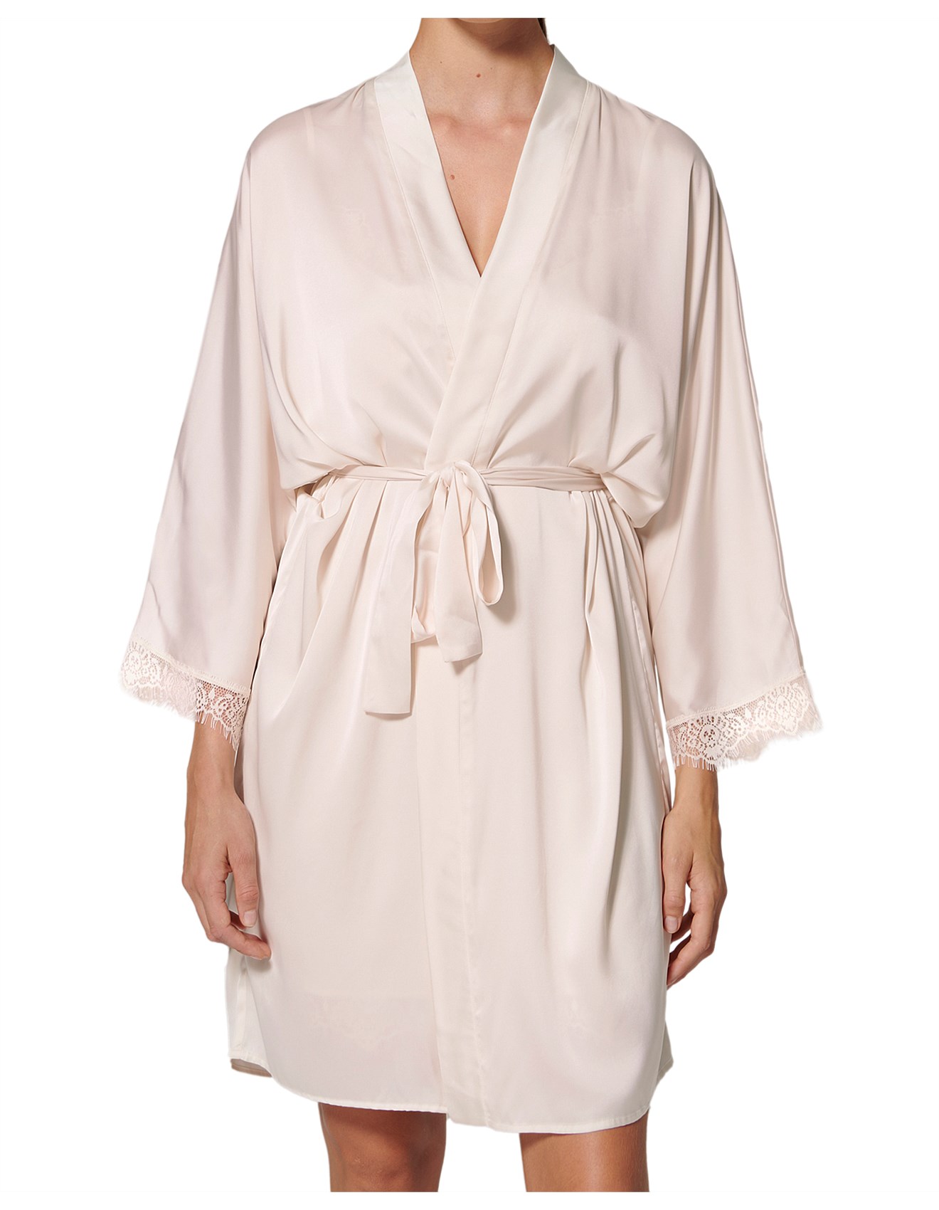 Simone Perele Satin Secrets Kimono Robe David Jones