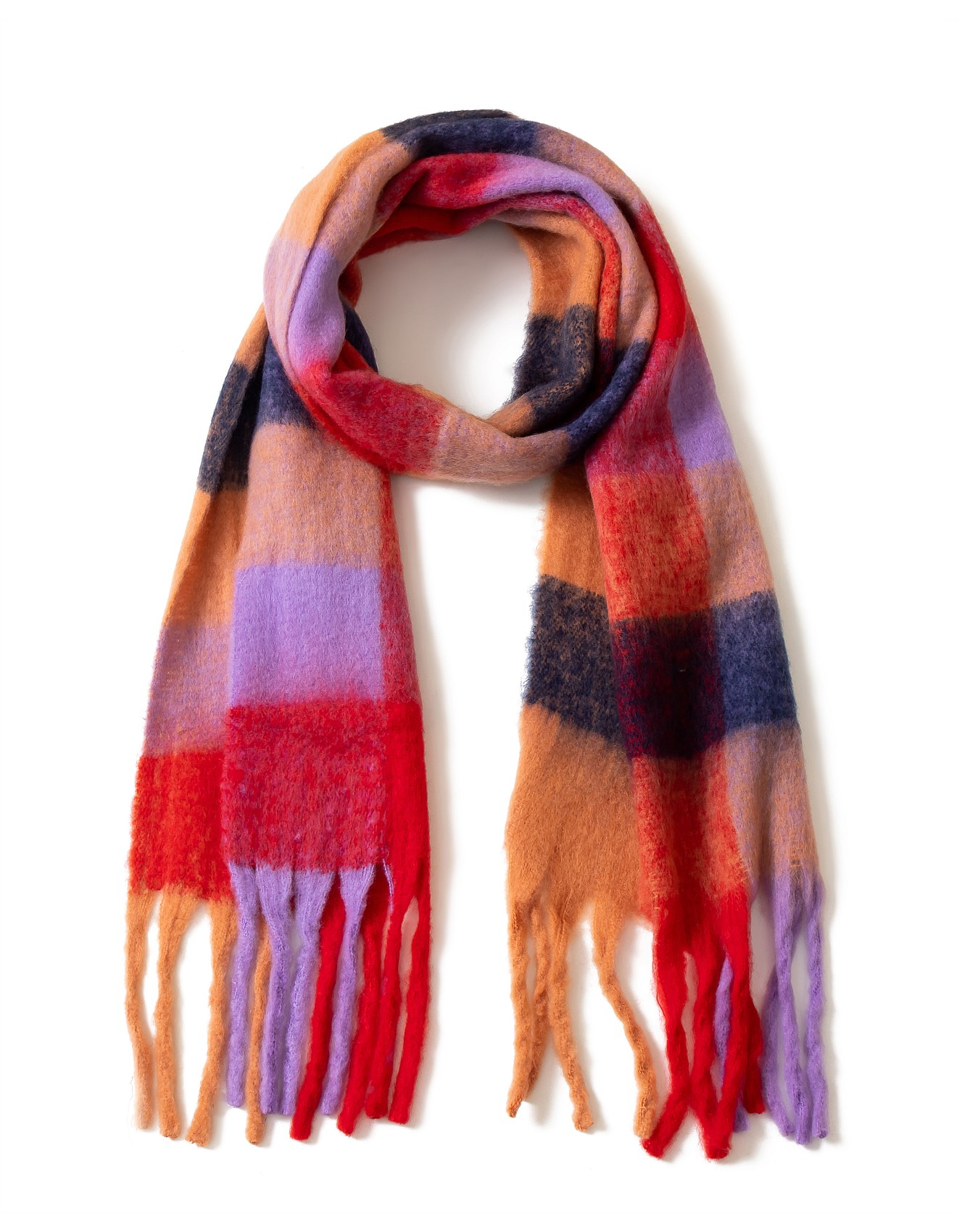 Gregory Ladner Blanket Check Scarf David Jones