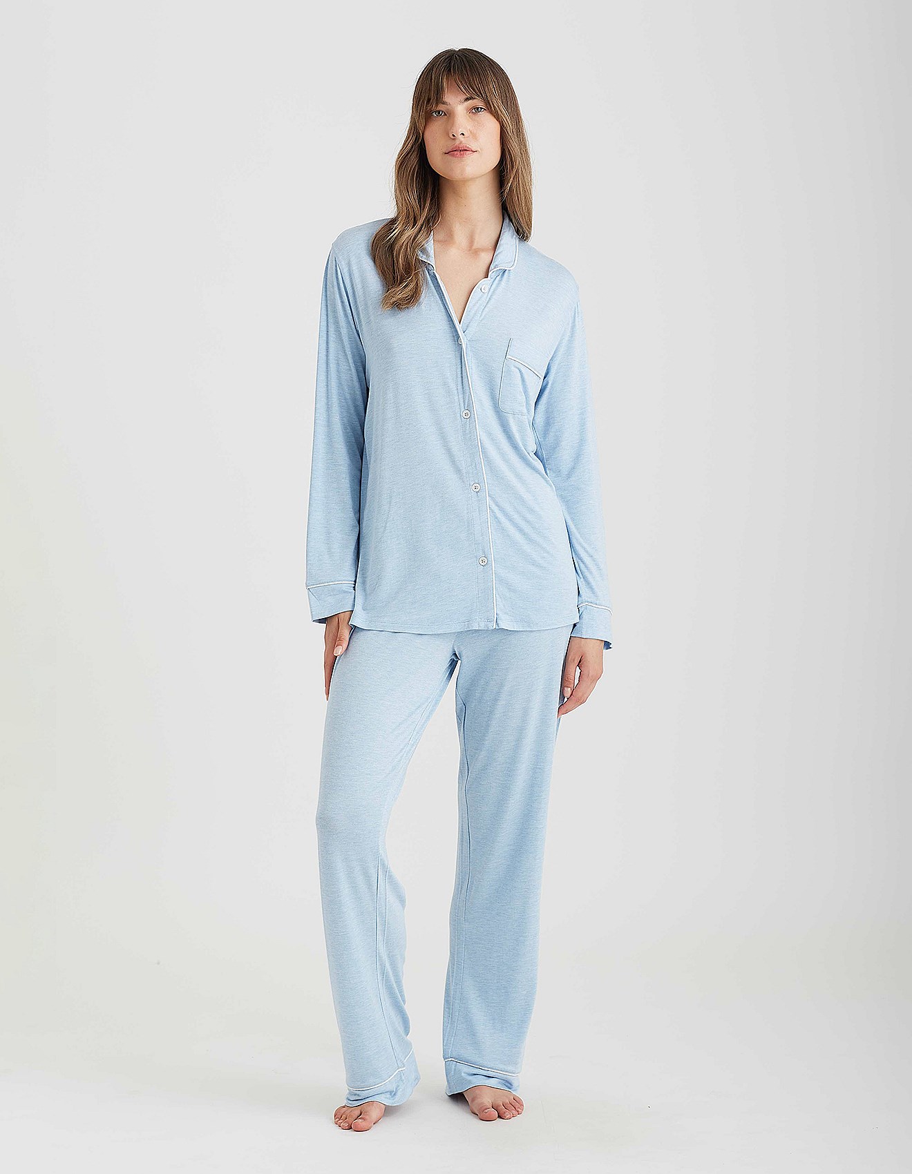 Nightwear Sale David Jones Sleepwear Ladies Papinelle Silk Pyjamas - Main Image