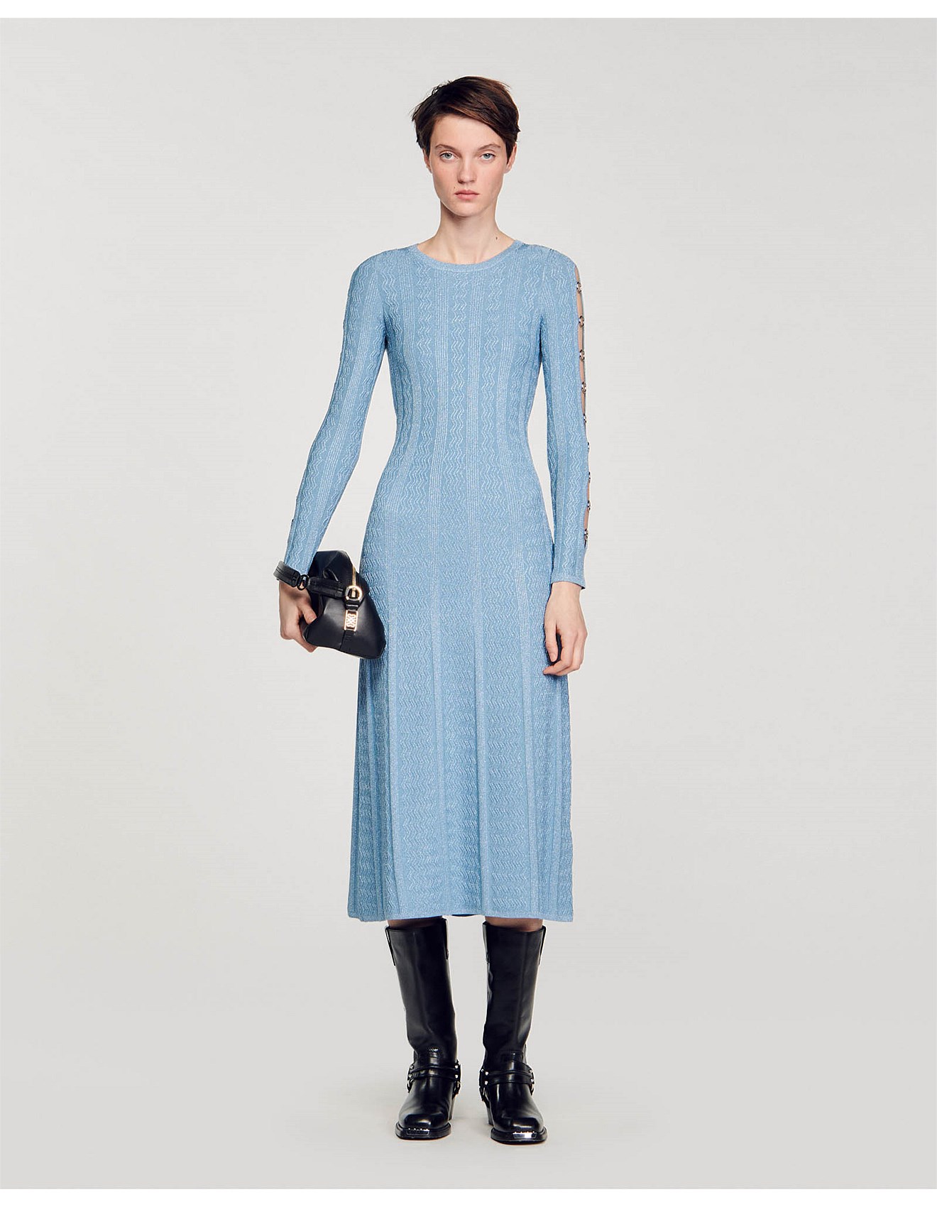 Sandro Paris Saje Knitted Dress David Jones