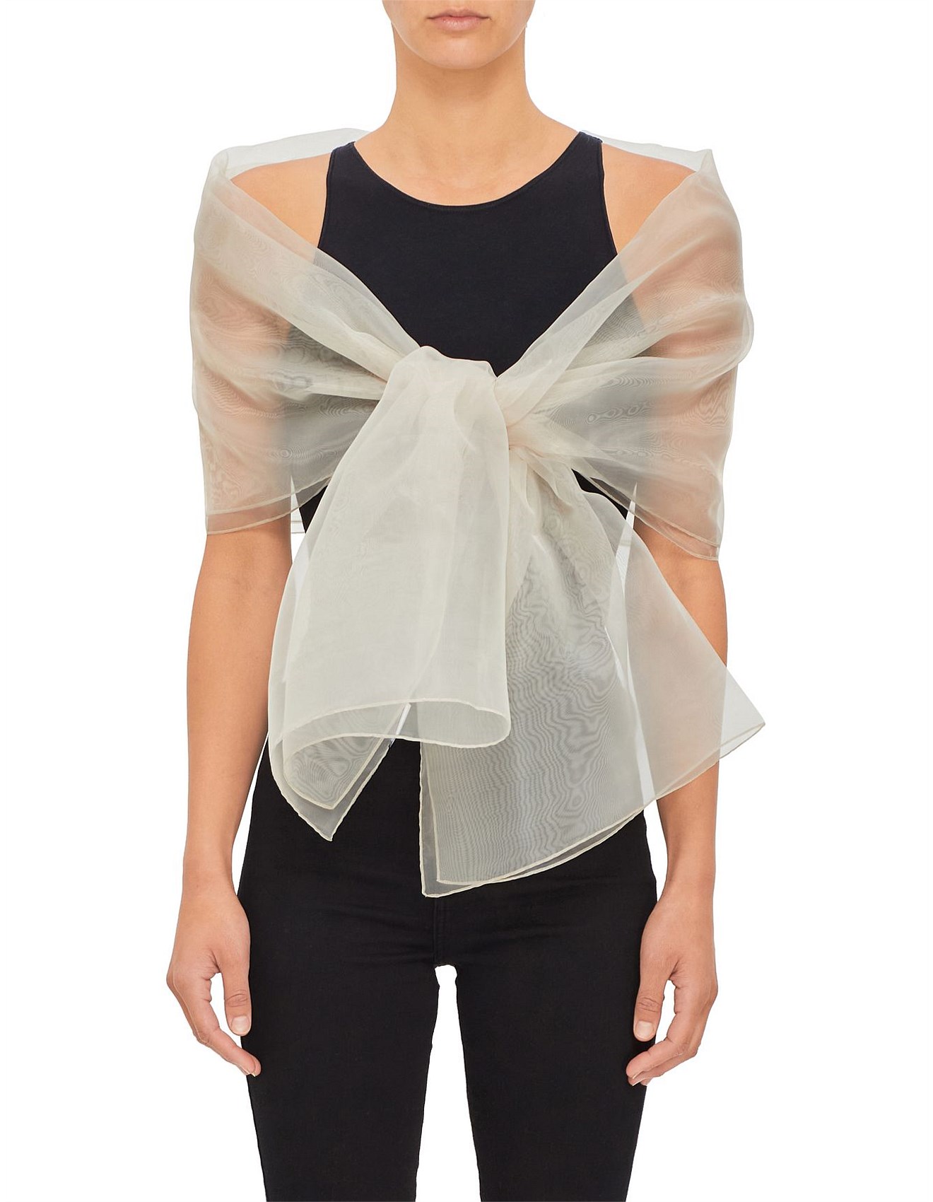 Milana Organza Evening Wrap David Jones