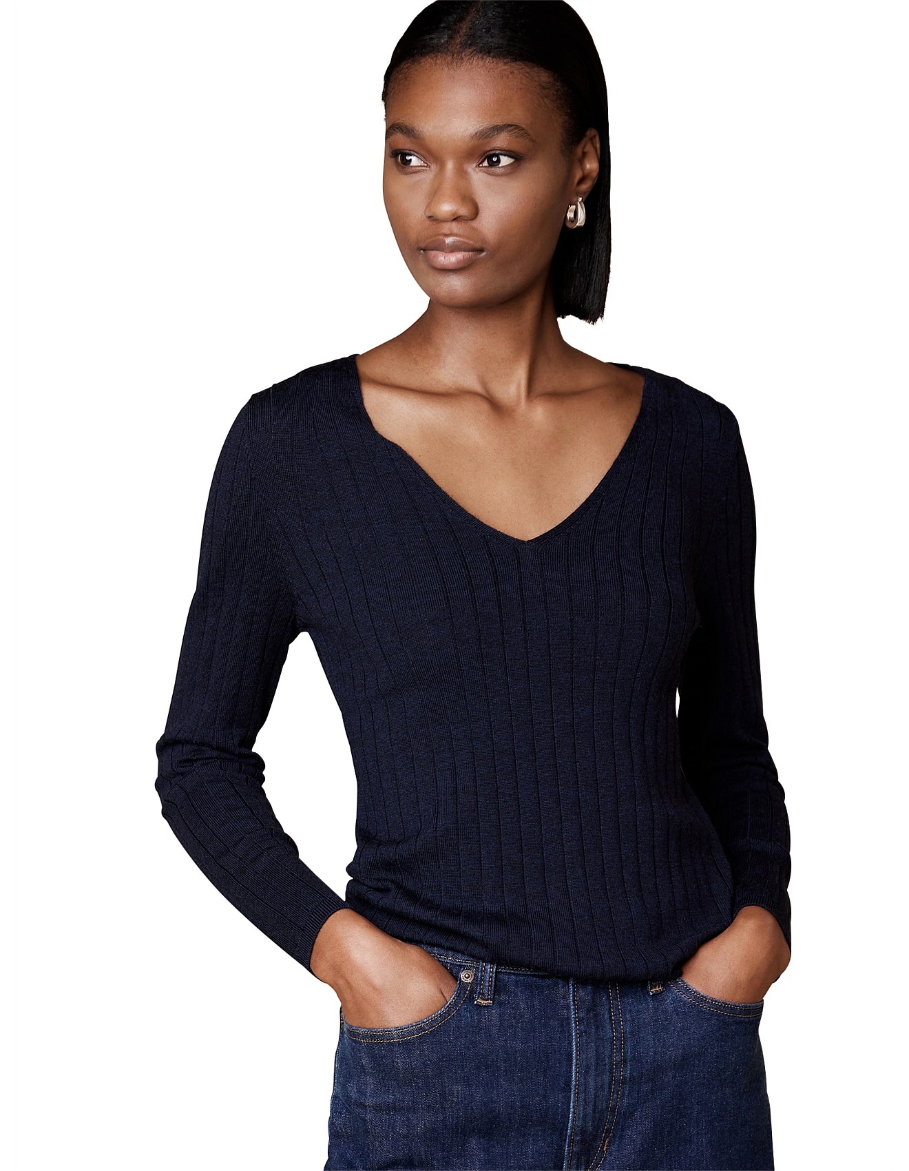 Banana Republic Nezha Merino V-neck Sweater David Jones