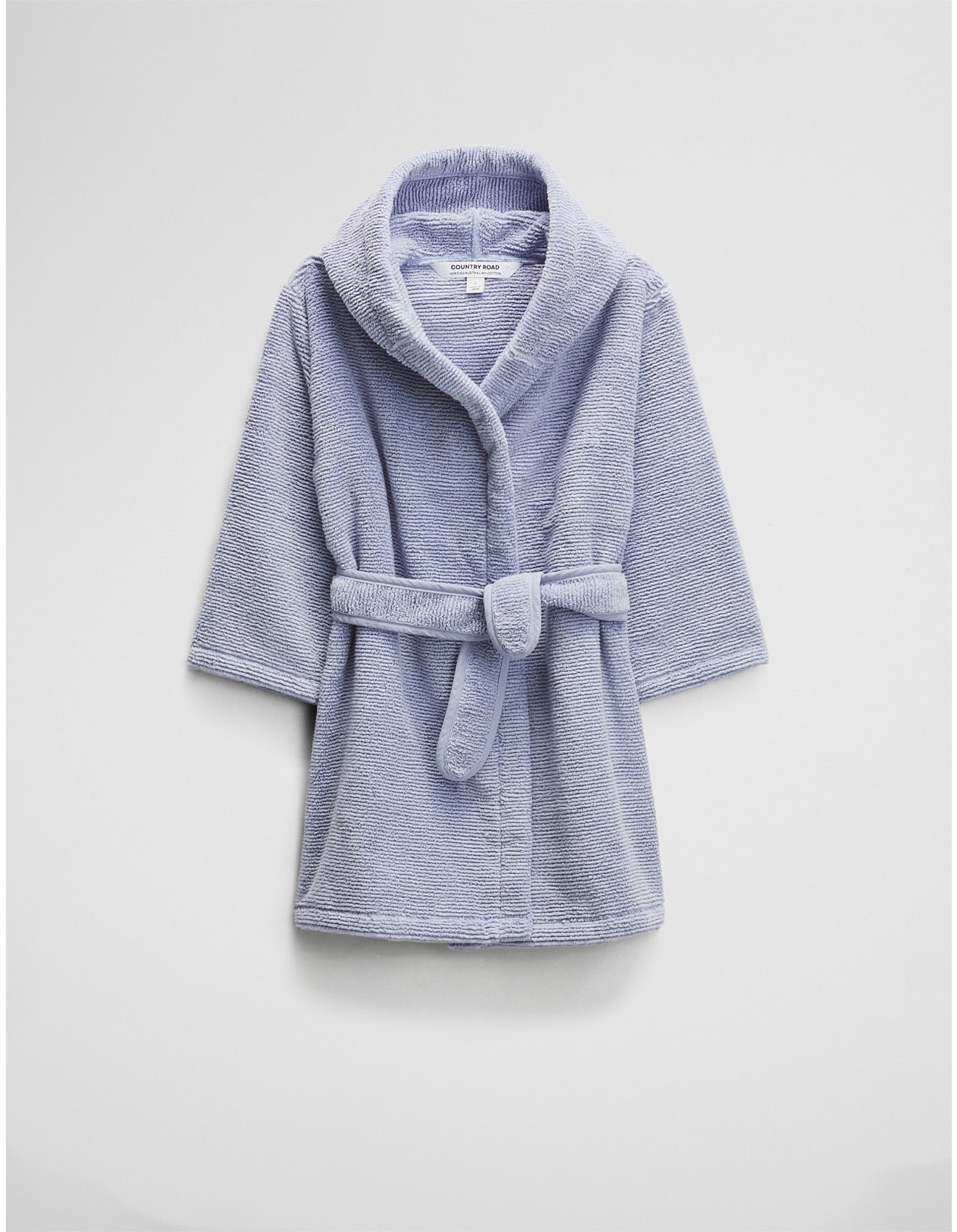 Cotton Hooded Dressing Gown Boys Cotton Dressing Gown Country Road - Main Image