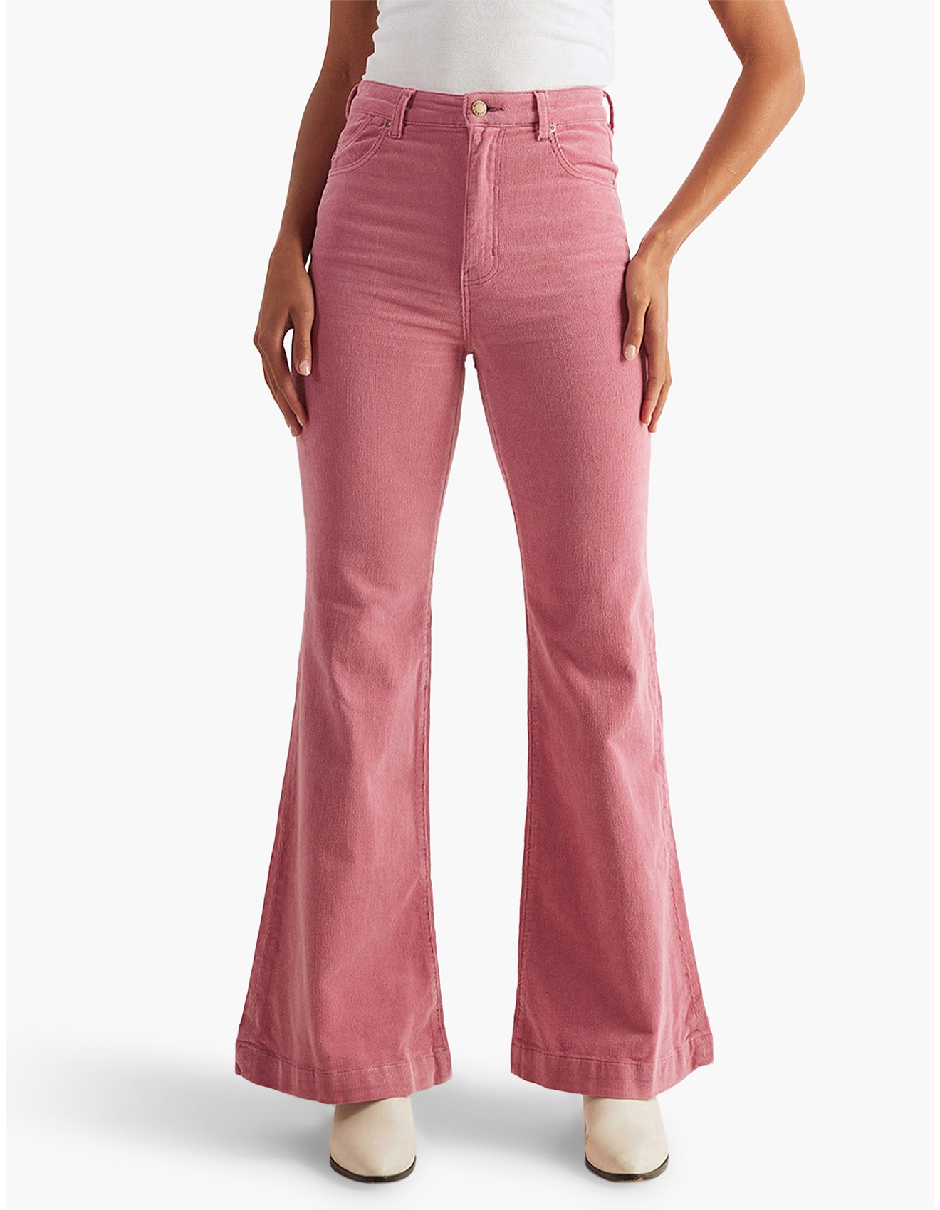 Rollas Eastcoast Flare Lilac Cord | David Jones