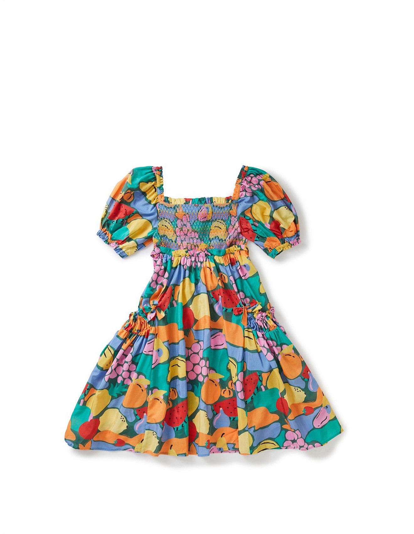 Farm Rio Fruit Landscape Children's Dress (4-10) David Jones