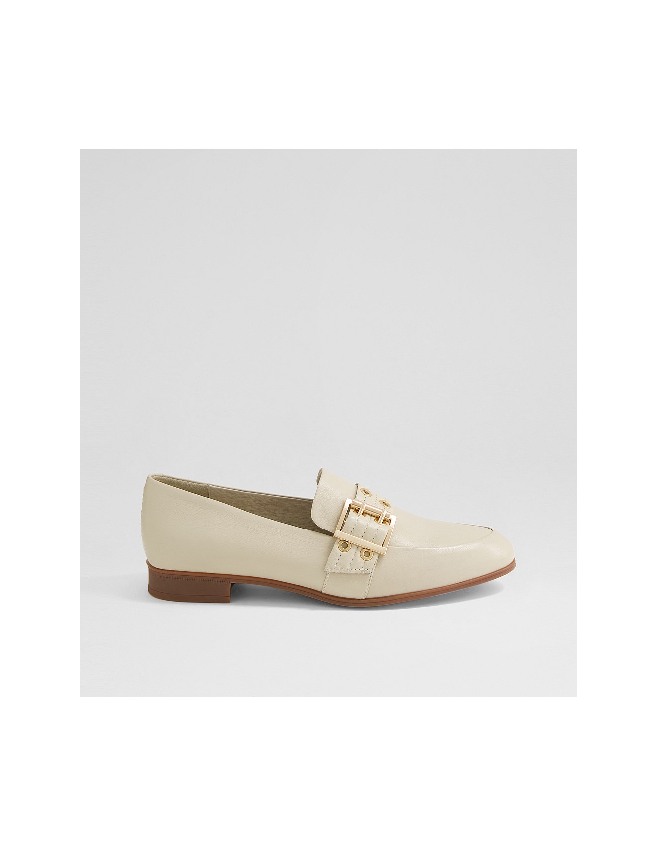 Midas Gelaye Almond Leather Loafers David Jones