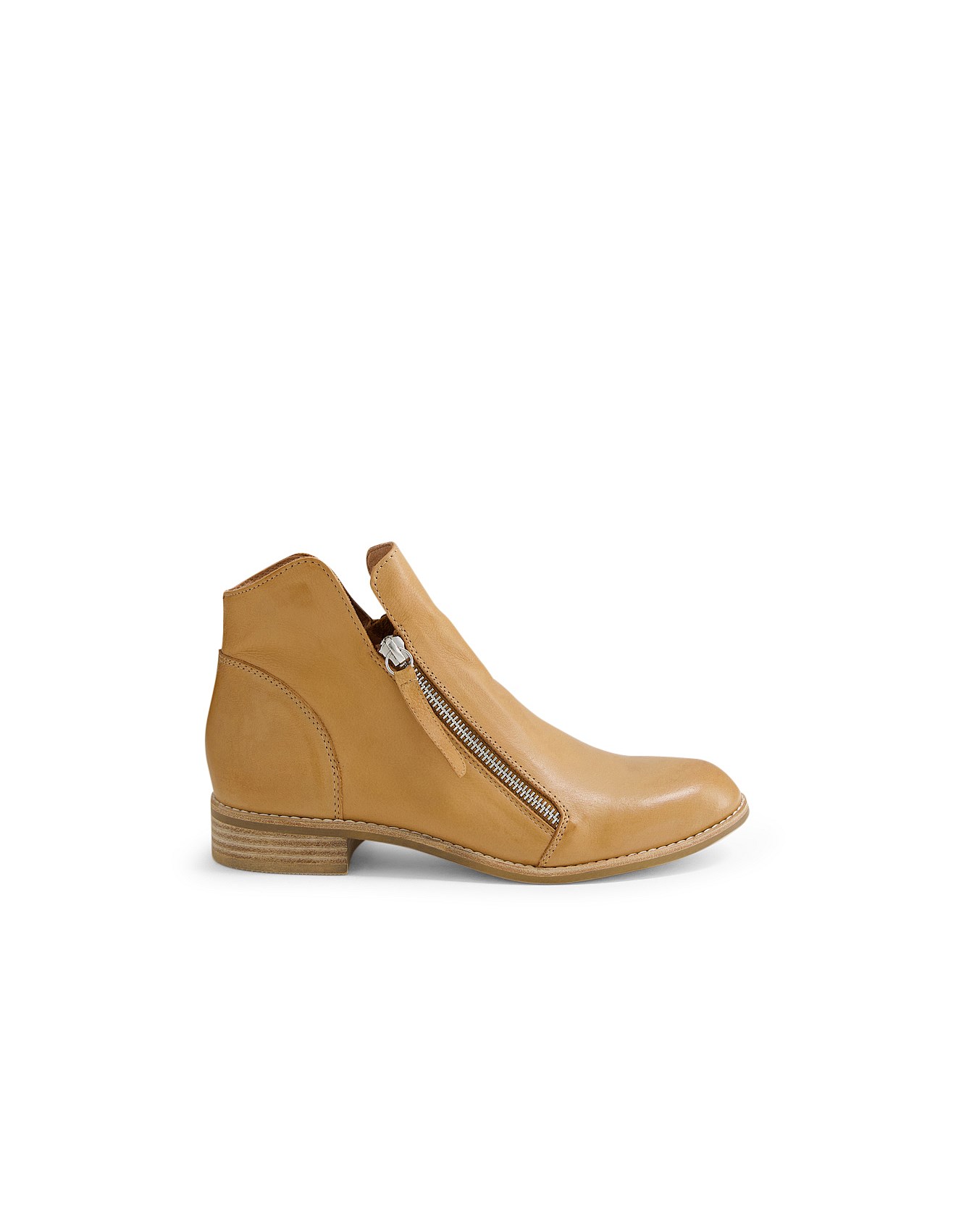 Midas Clorr Dark Tan Leather Ankle Boots David Jones