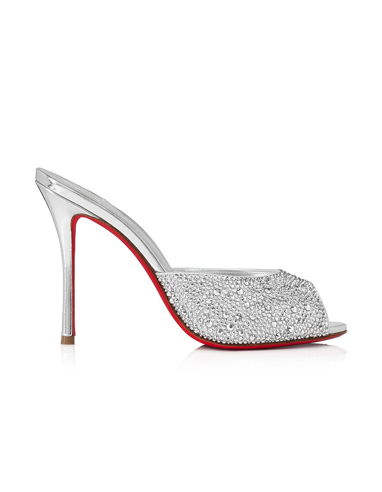 Christian Louboutin Me Dolly Strass 100 Suede Met/spec/lin David