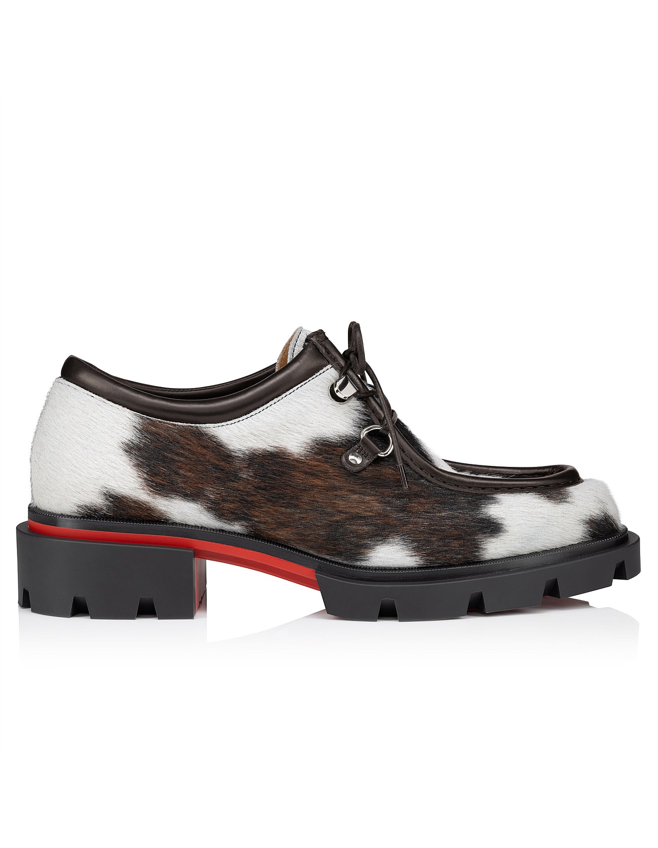 Christian Louboutin Our Pabelito Flat Hairy Calf Meuh/calf