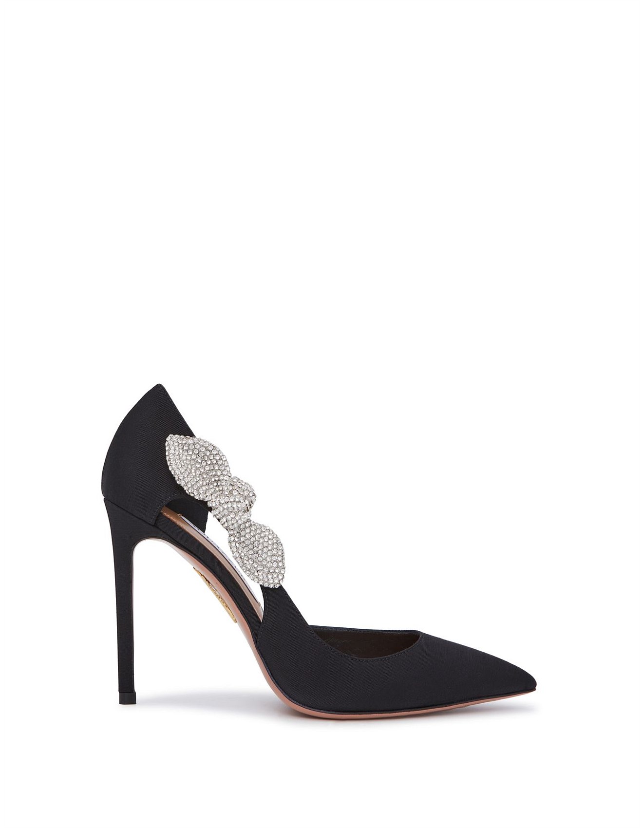 Aquazzura Very Bow Tie Crystal Pump 105 | David Jones