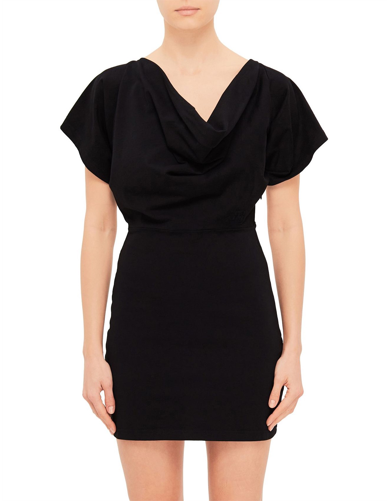 T By Alexander Wang Cowl Dress With Back Tie David Jones