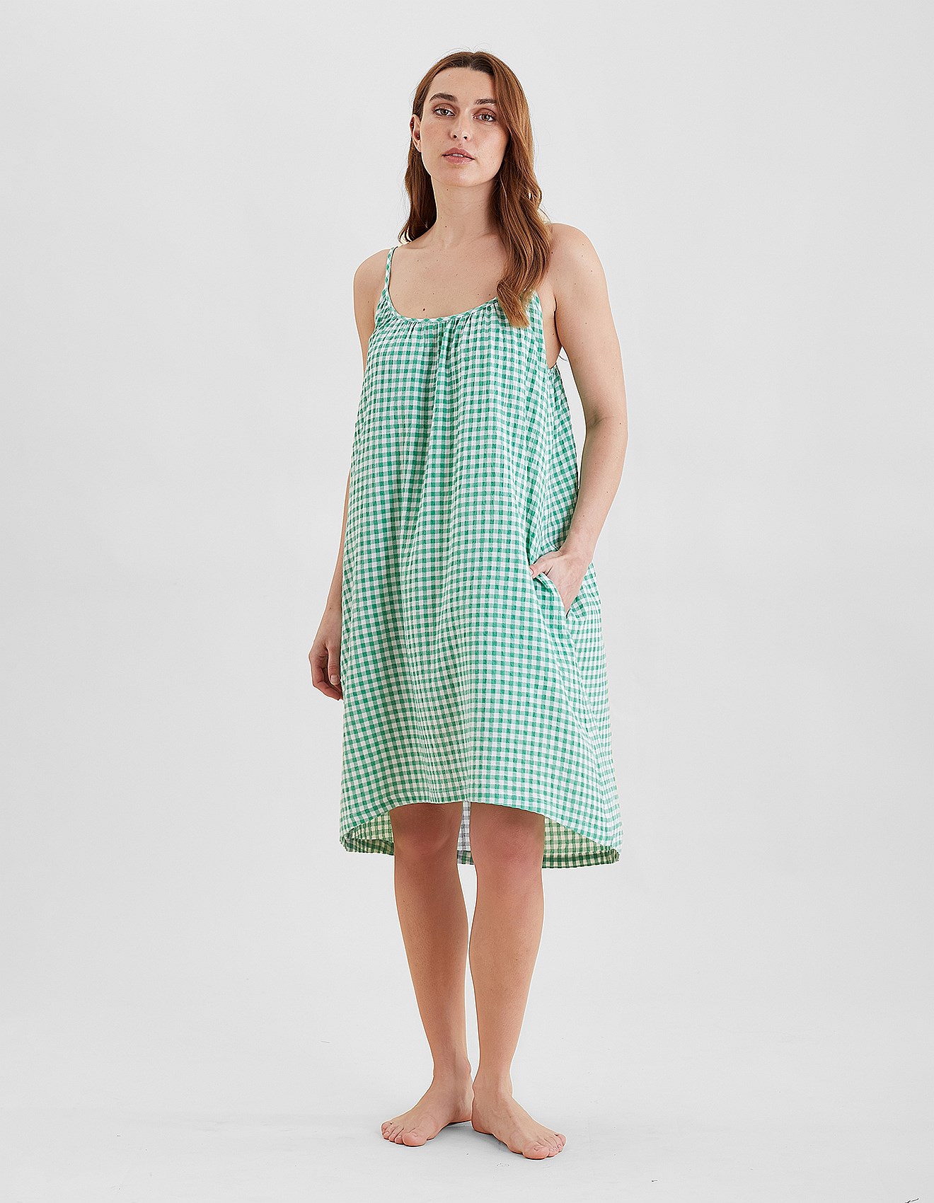 Papinelle Seersucker Strappy Nightie | David Jones