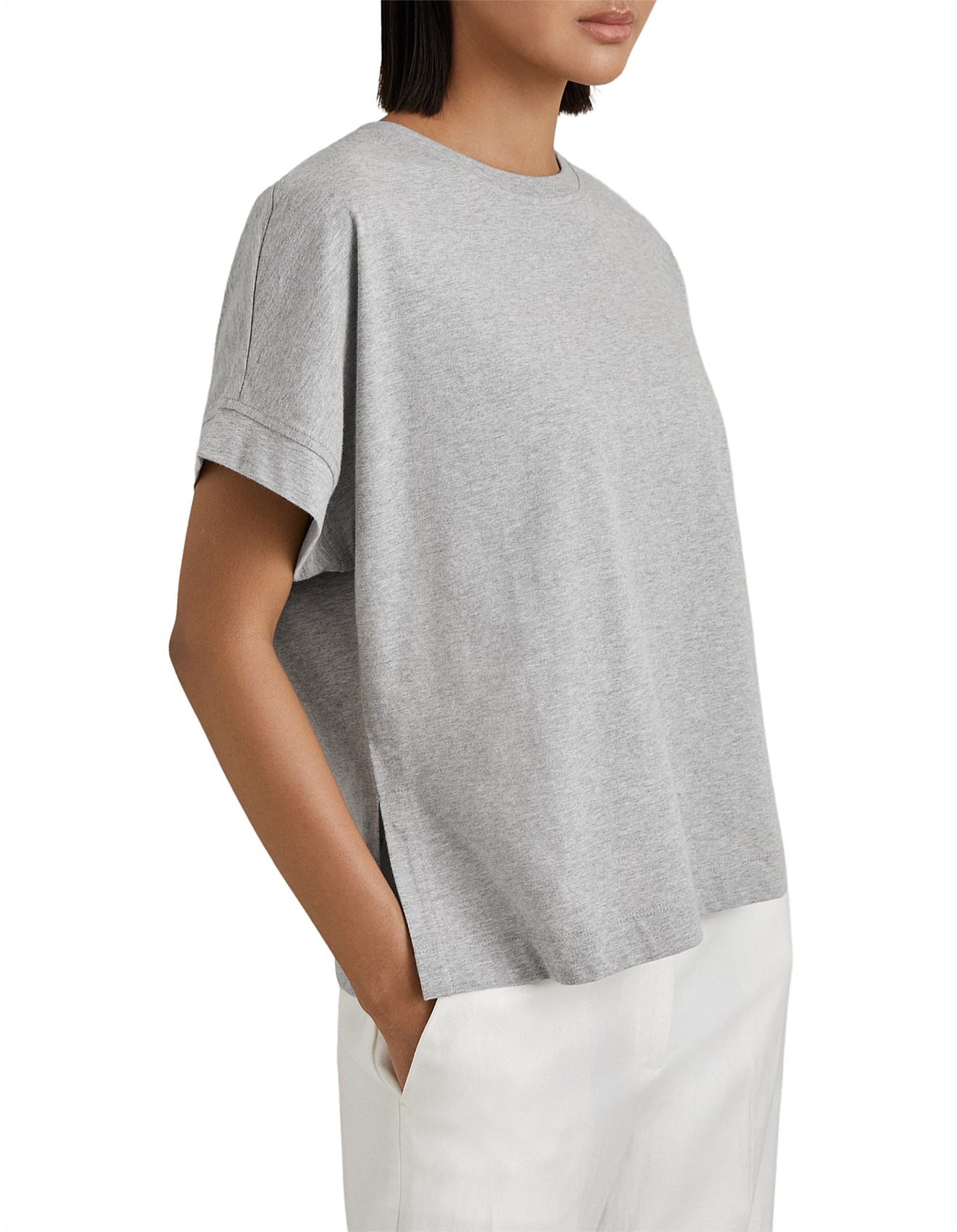 Reiss Tereza Cotton Crew Tee David Jones
