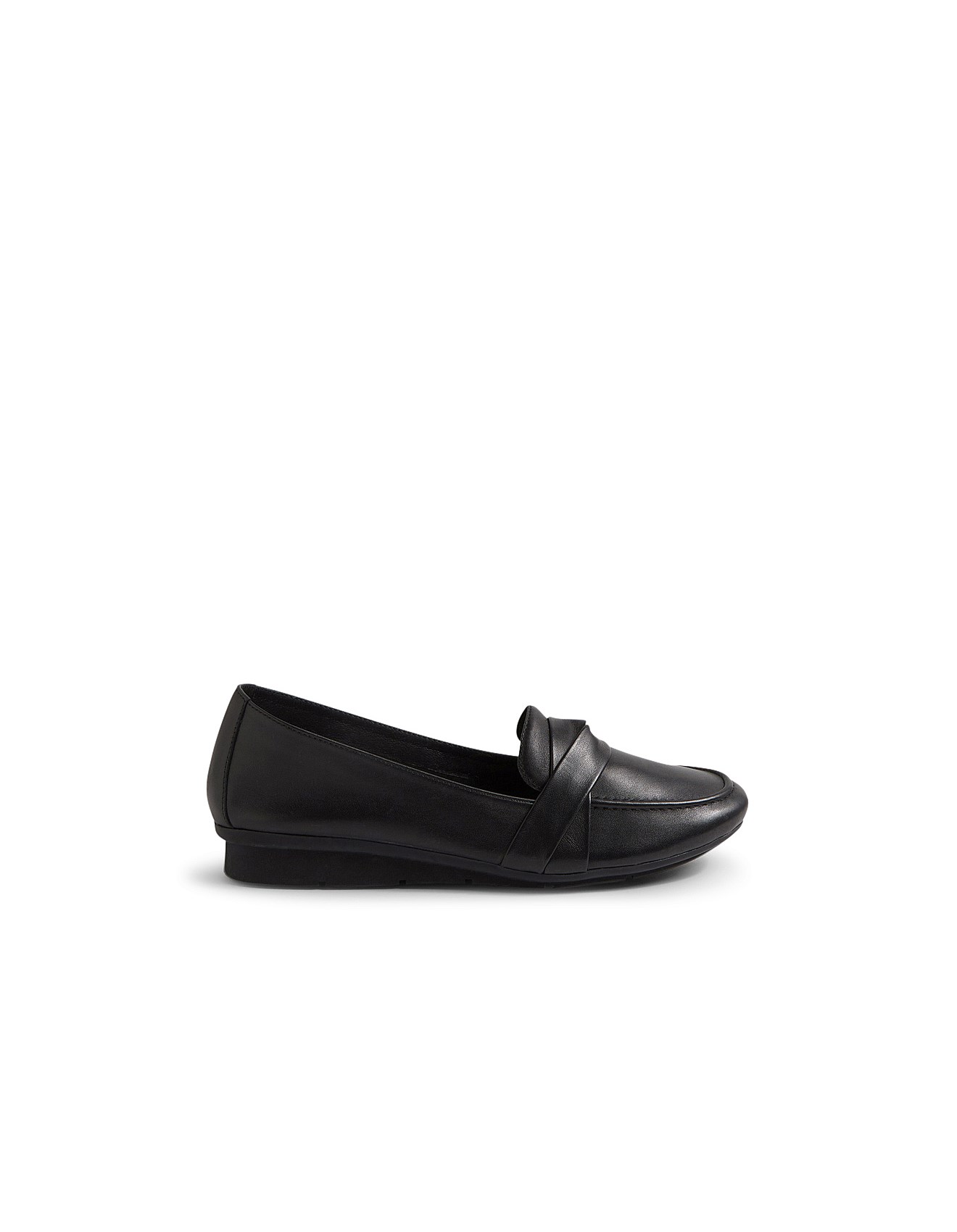 Supersoft By Diana Ferrari Pabalo Black Leather Loafers David Jones