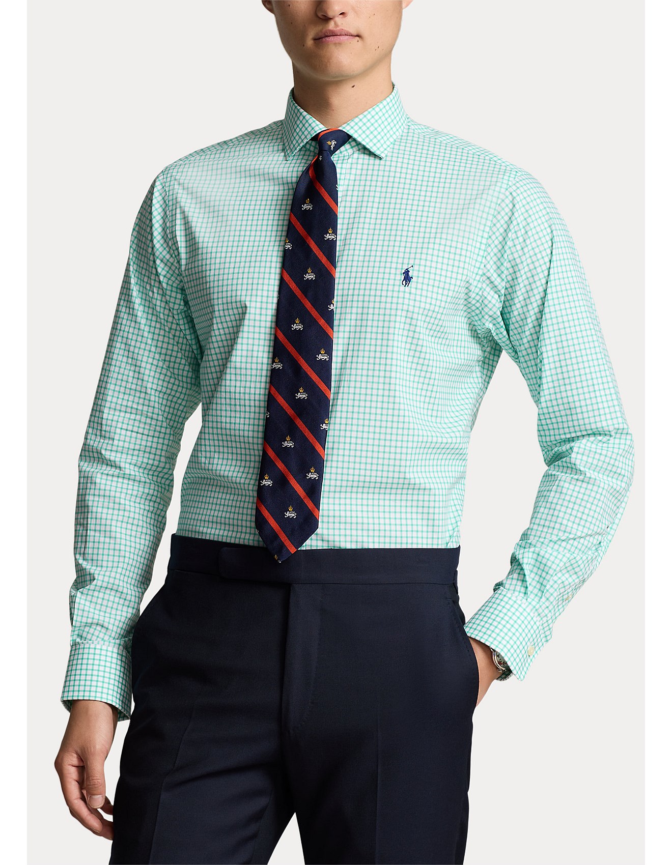 Polo Ralph Lauren Custom Fit Gingham Poplin Shirt David Jones