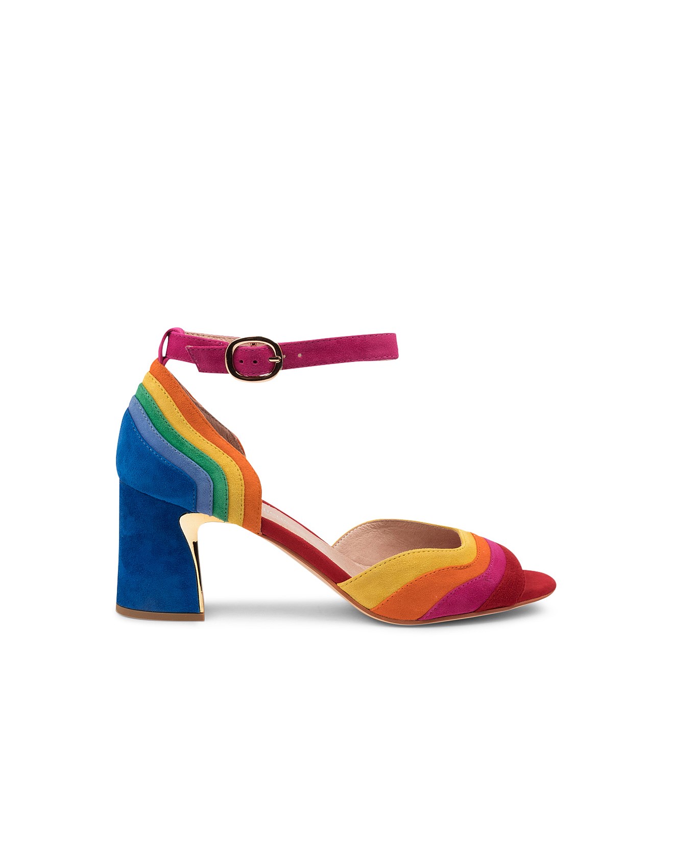 Django Juliette Kage Bright Multi Suede Sandals David Jones