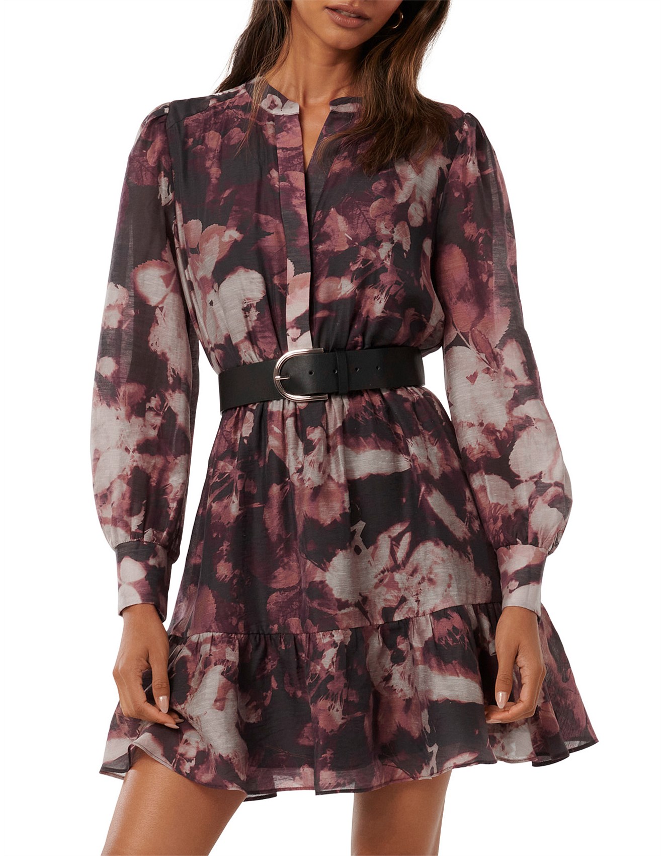 Forever New Hollie Petite Blouson Sleeve Mini Dress David Jones