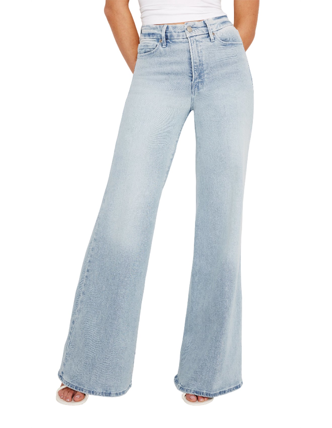 Good American Good Waist Palazzo Jeans David Jones