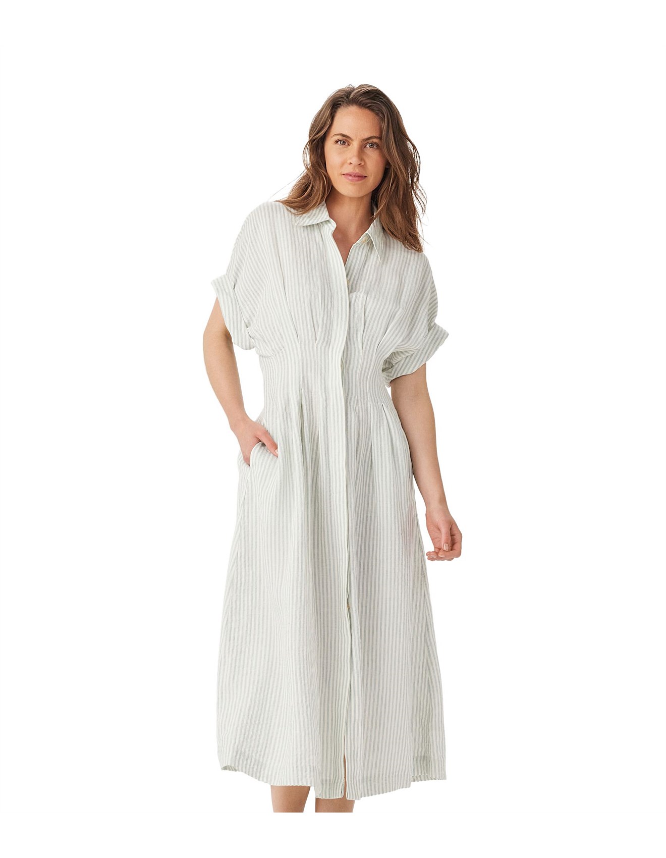 Williams Tuck Dress With Elegant Pleats David Jones