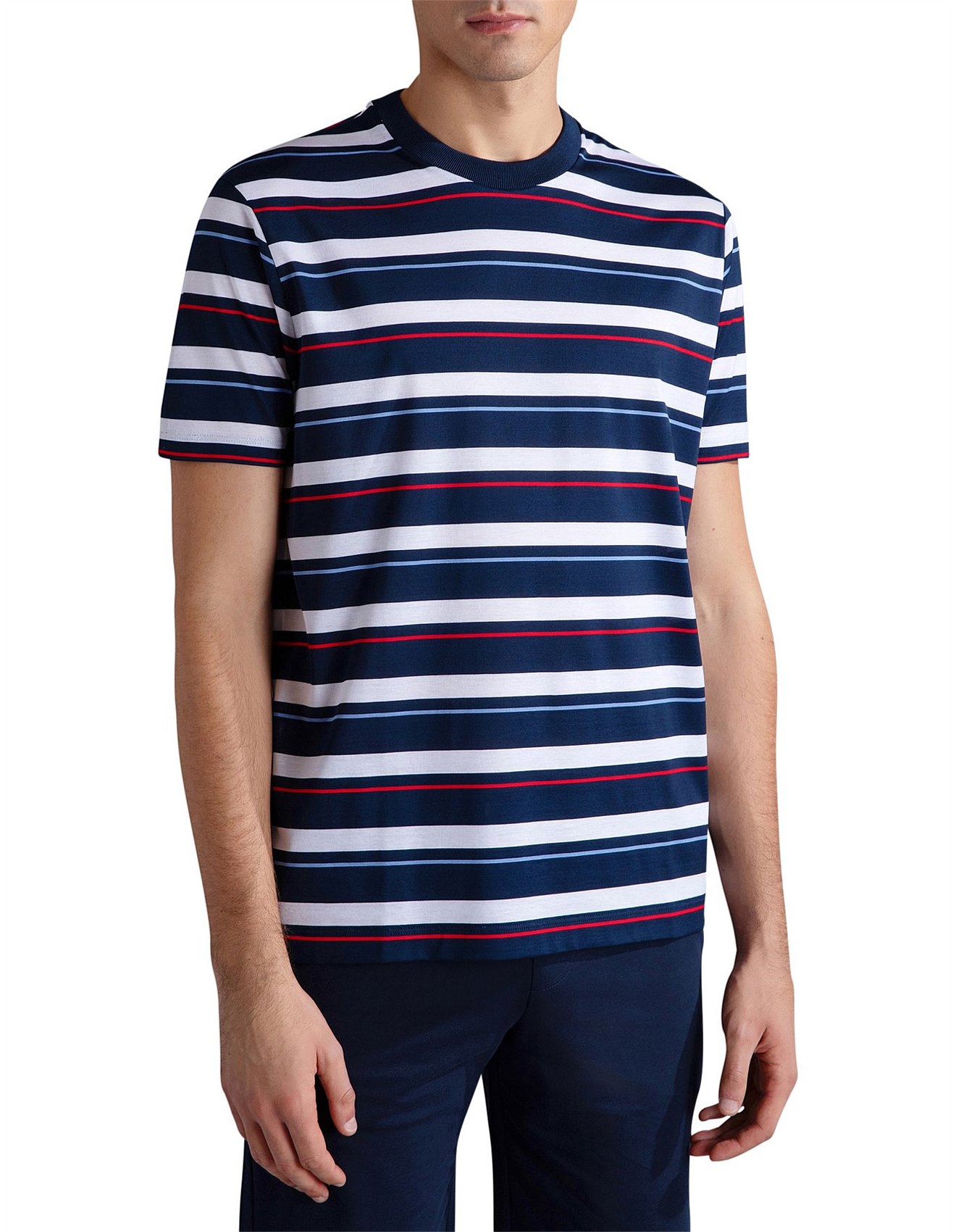 Paul Shark Cotton Jersey Striped T-shirt David Jones