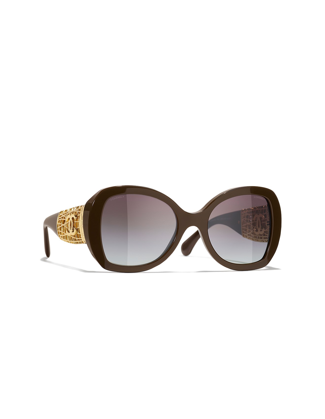Chanel Butterfly Brown Grey Gradient Sunglasses David Jones