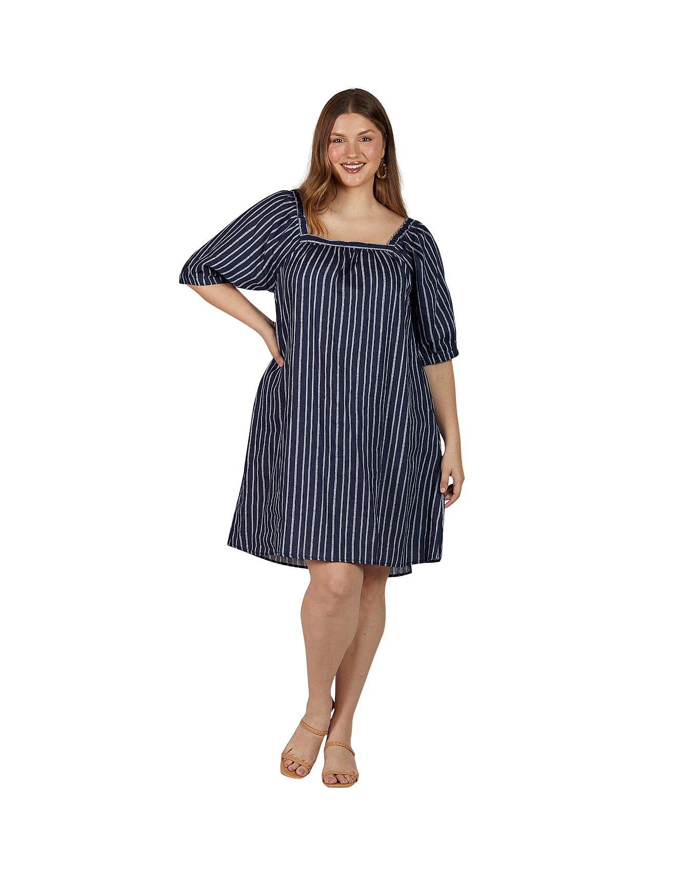 Adrift Elle Linen Short Dress David Jones