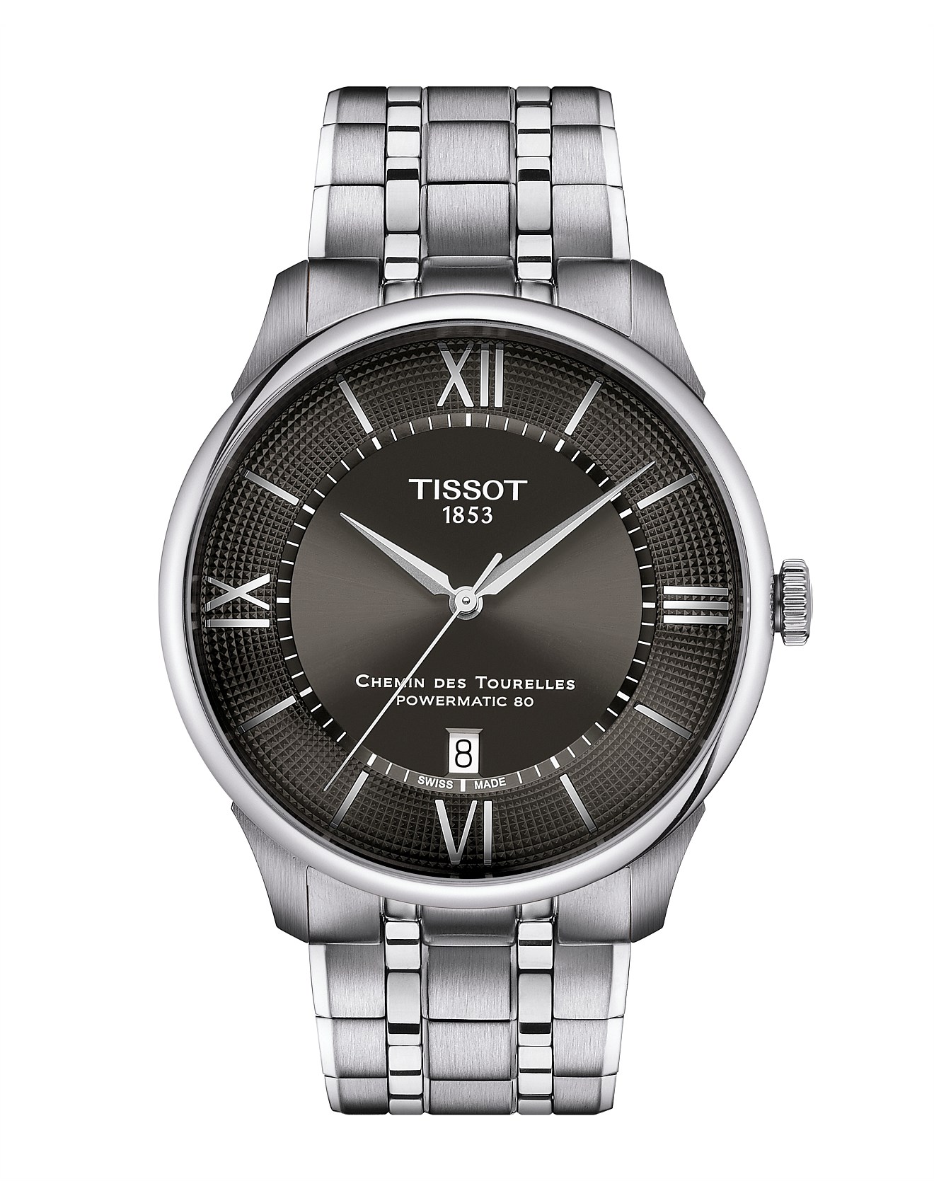 Tissot Chemin Des Tourelles Powermatic 80 42mm Watch David Jones
