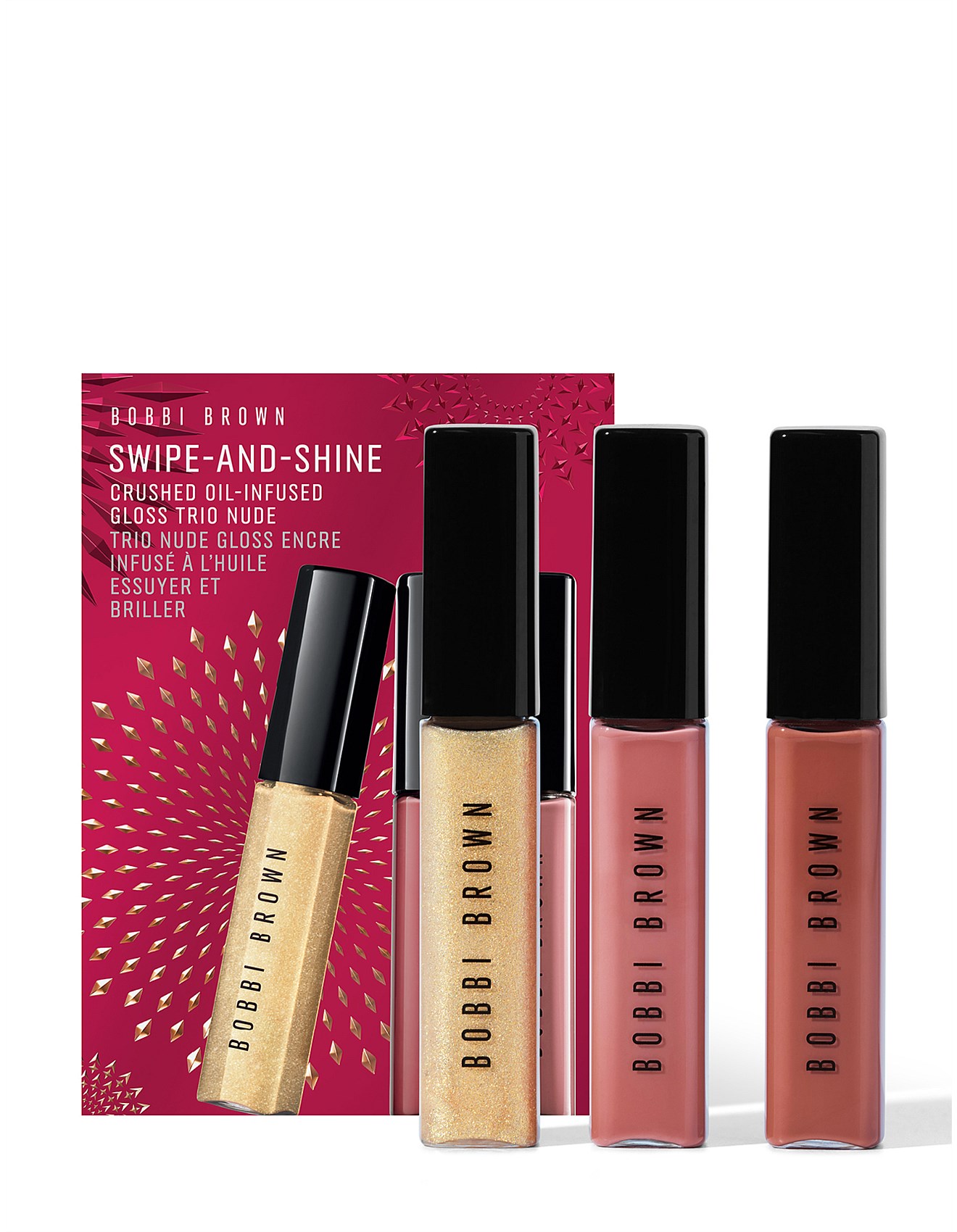 Bobbi Brown Swipe-and-shine Crushed Oil-infused Gloss Trio | David