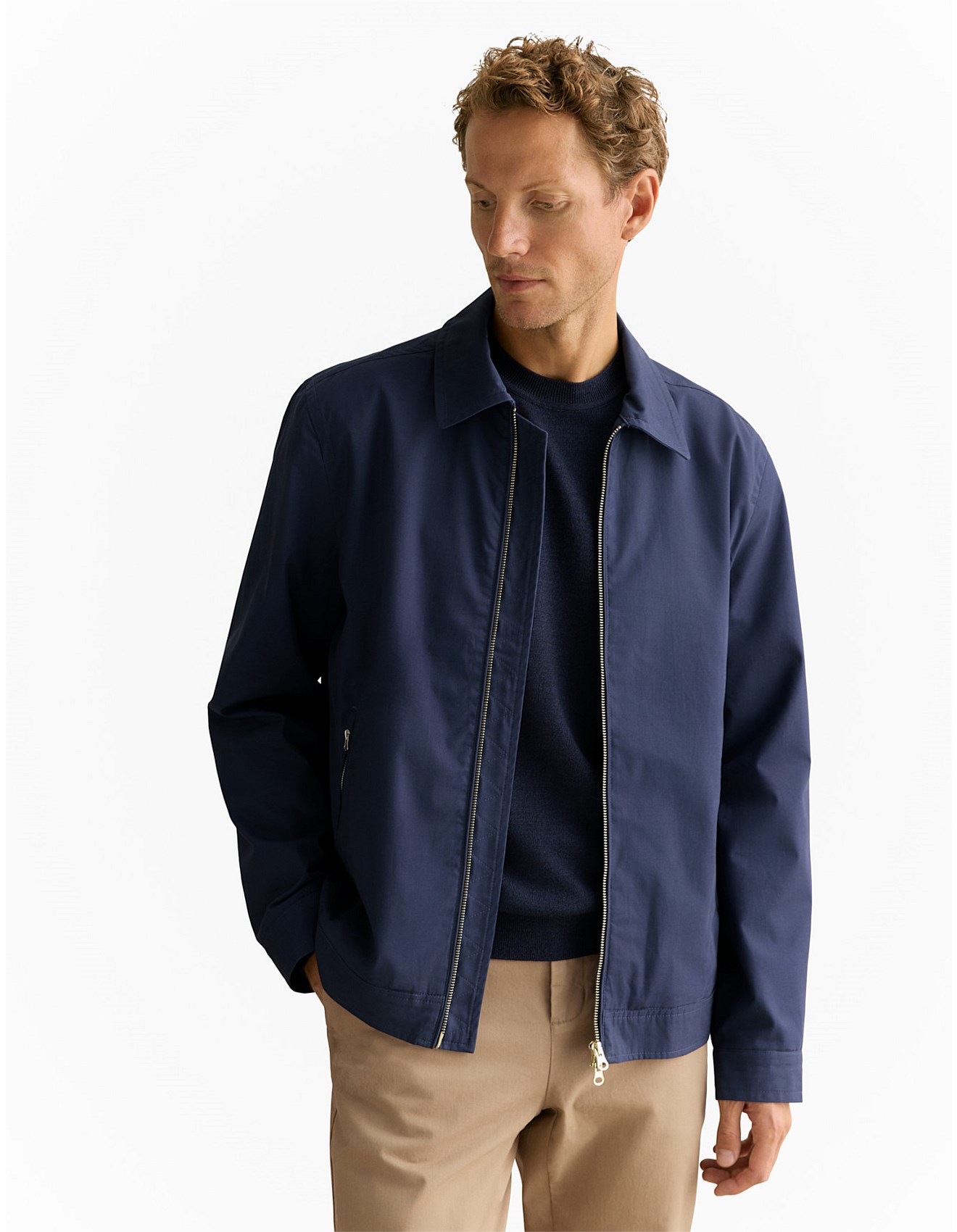Trenery Cotton Harrington Jacket | David Jones