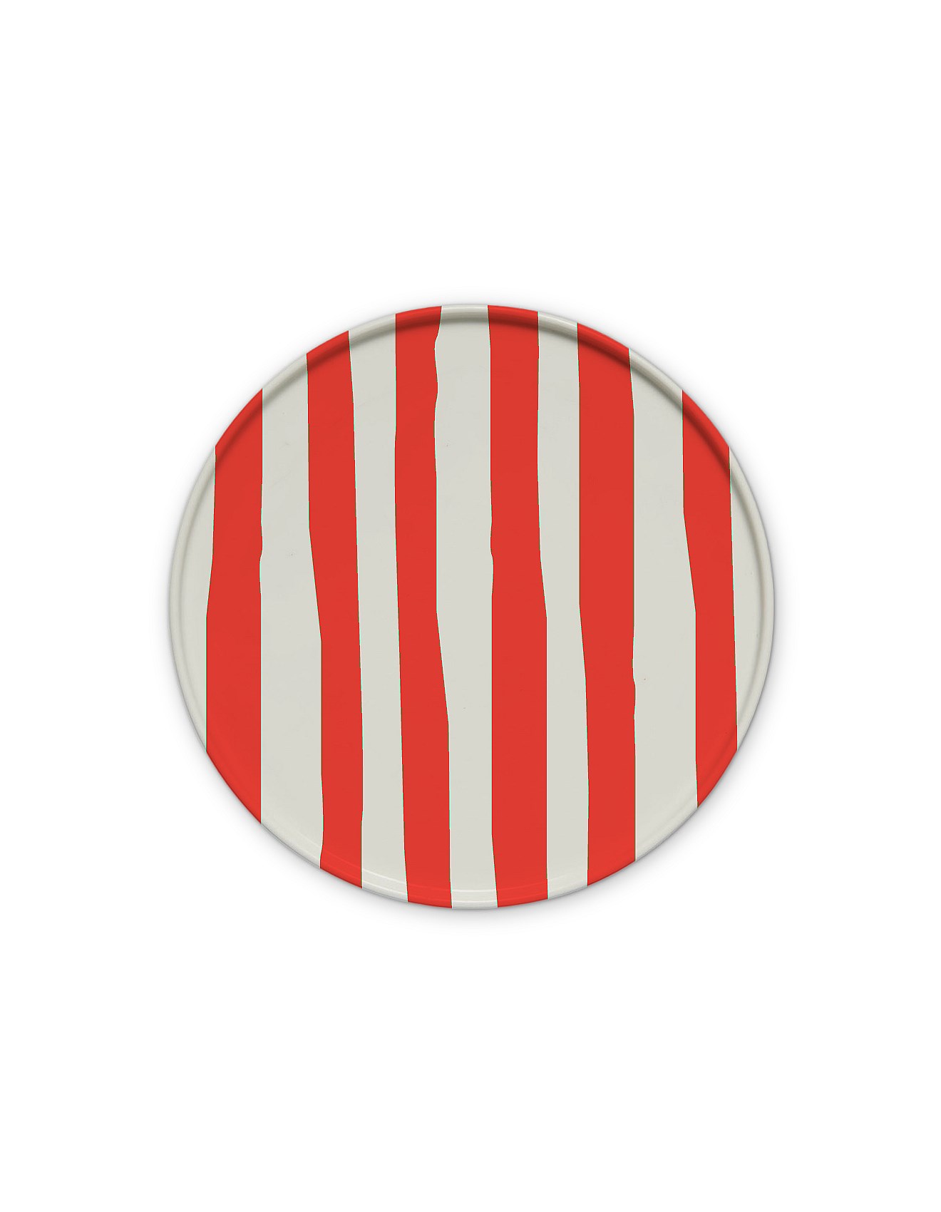 Studio Milligram Ceramic Dinner Plate Red Stripe David Jones