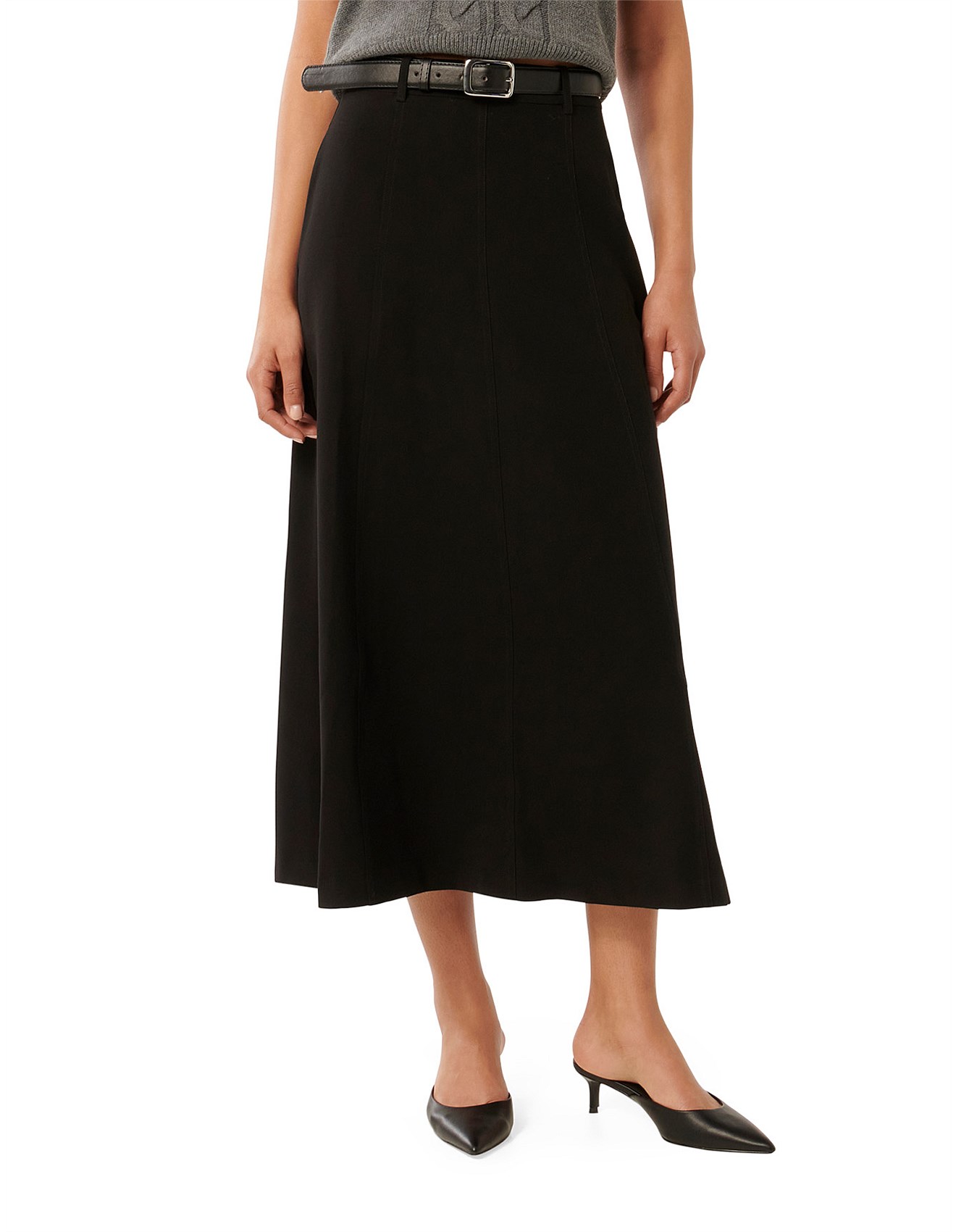 Forever New Cecile Belted Midi Skirt | David Jones