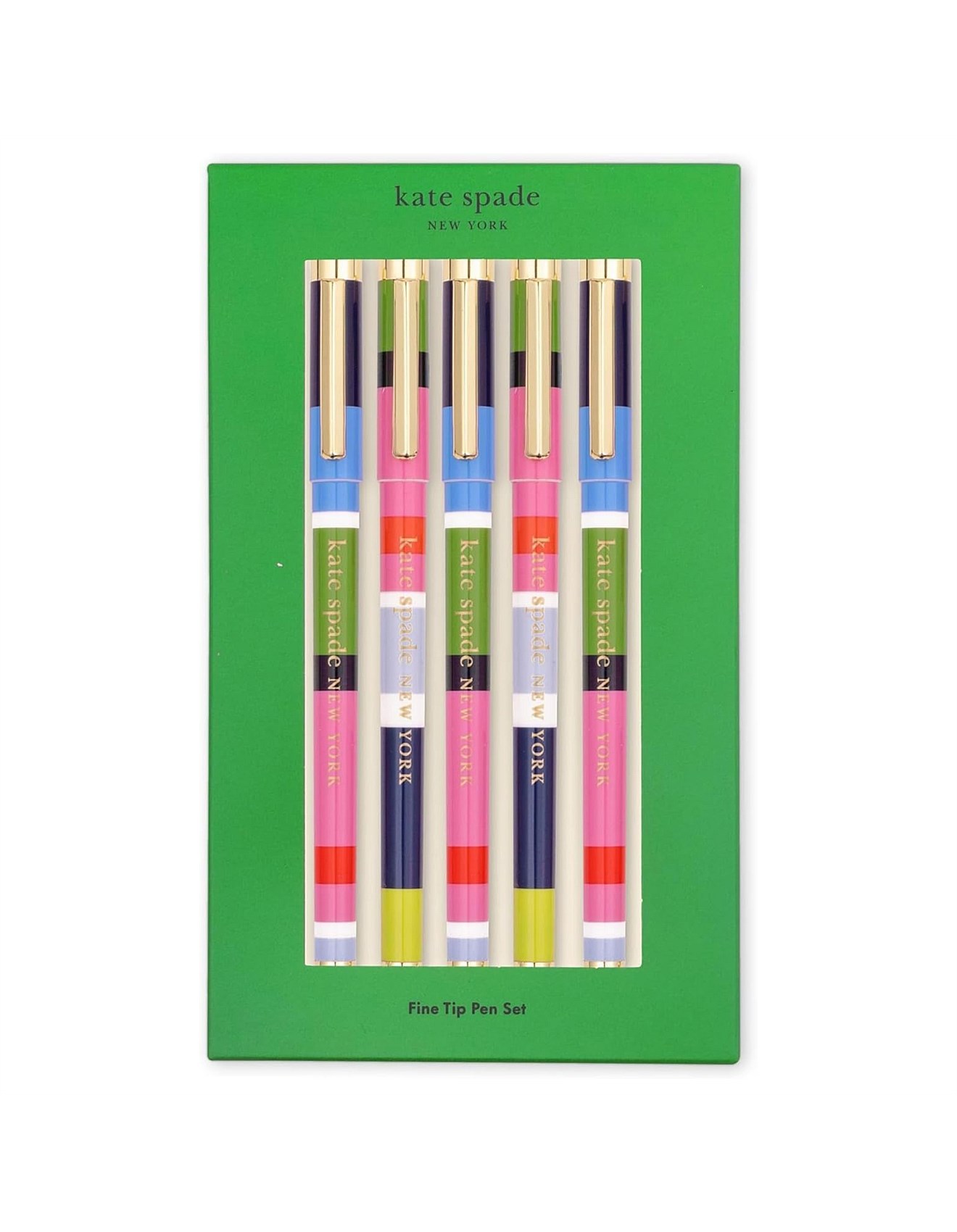 Kate Spade New York Sunny Day Stripe Fine Tip Pen Set David Jones