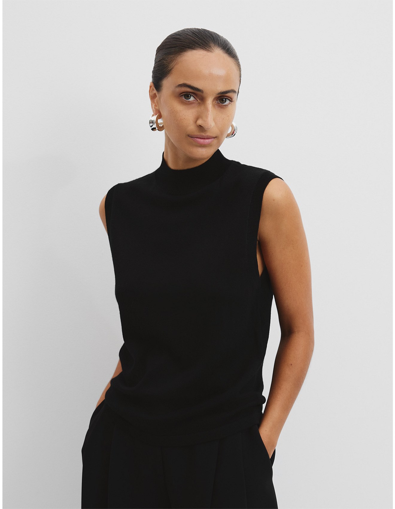 Mock Neck Country Road Knit Jumper Country Road Verified